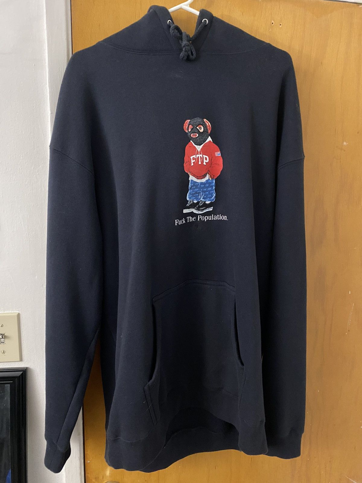 Fuck The Population FTP Polo Bear Hoodie Grailed