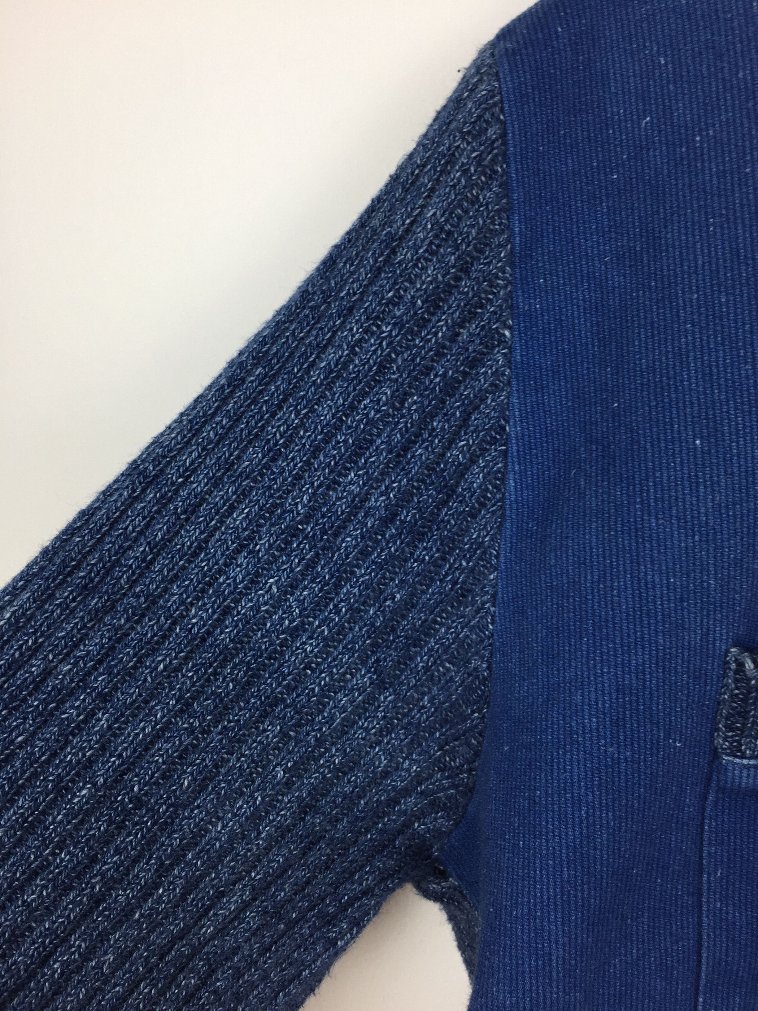 Blue Blue Japan Pink House hybrid knit denim shirt Size US L / EU 52-54 / 3 - 6 Thumbnail