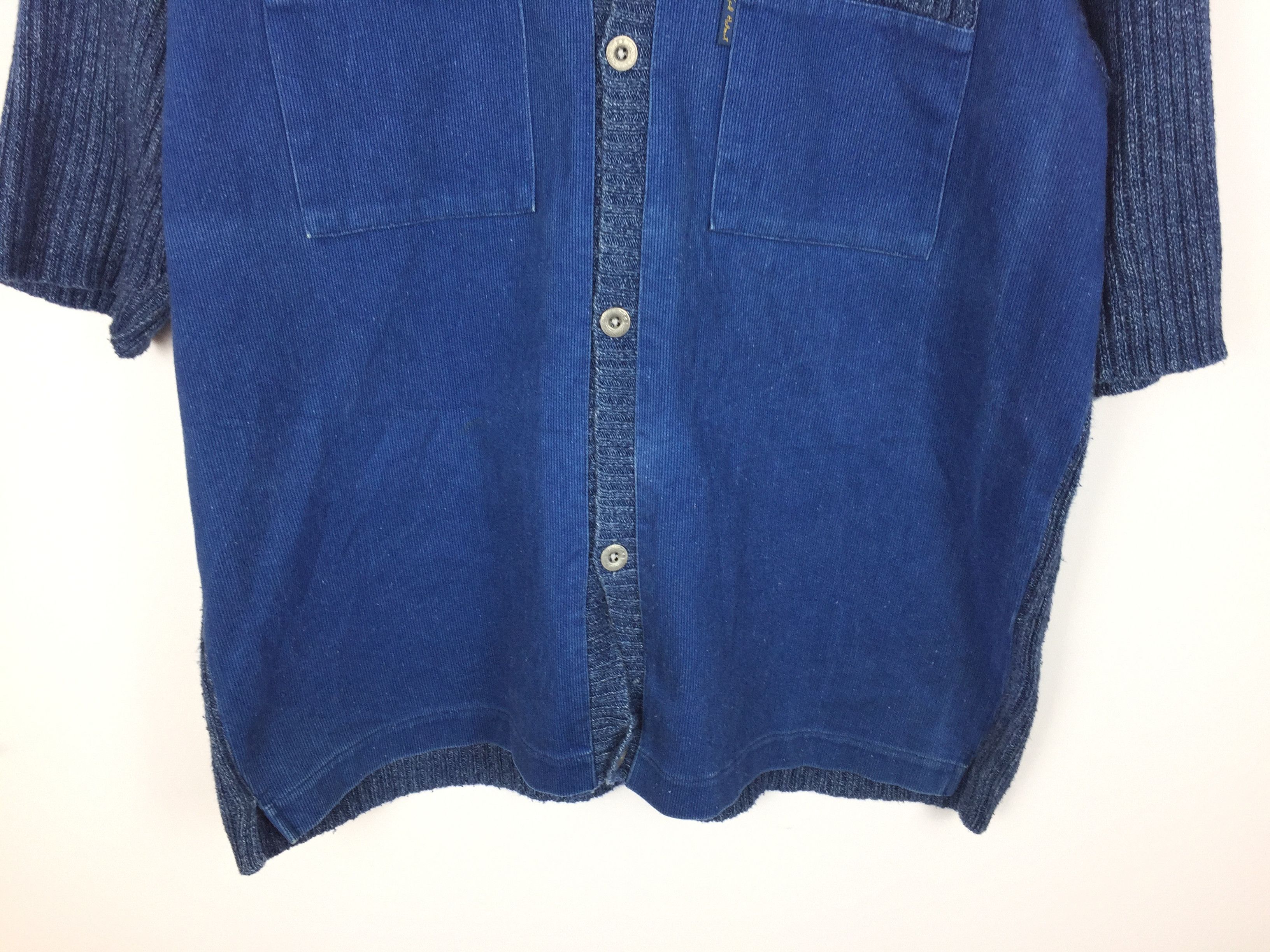 Blue Blue Japan Pink House hybrid knit denim shirt Size US L / EU 52-54 / 3 - 4 Thumbnail