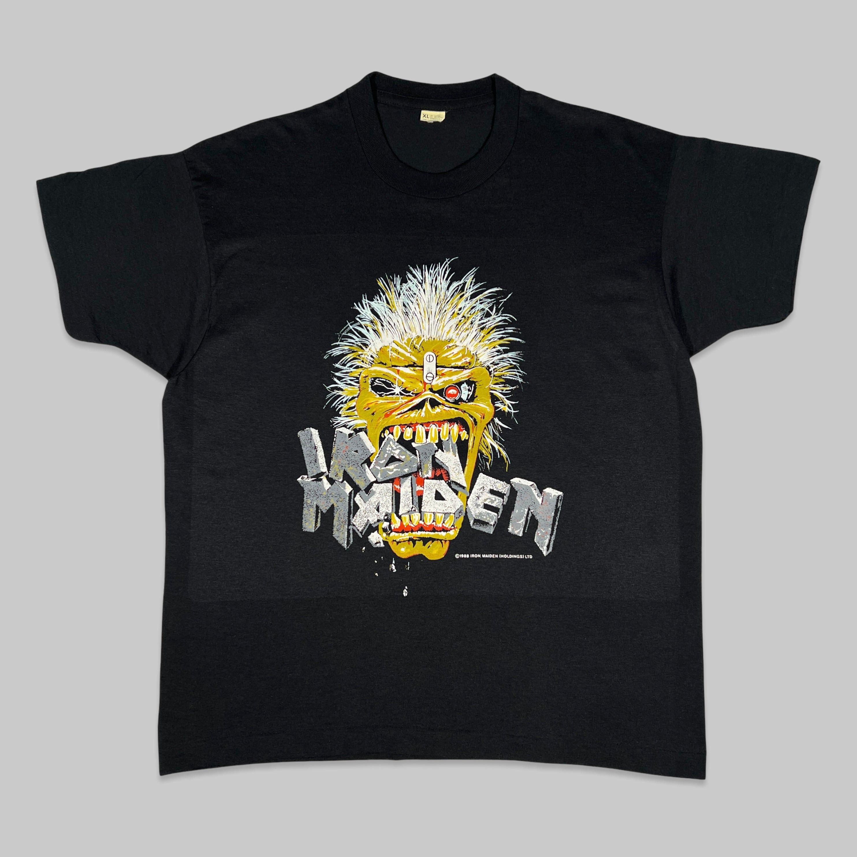 Band Tees Vintage 1988 Iron Maiden ‘Eddie Crunch’ Promo T Shirt Size US XL / EU 56 / 4 - 1 Thumbnail