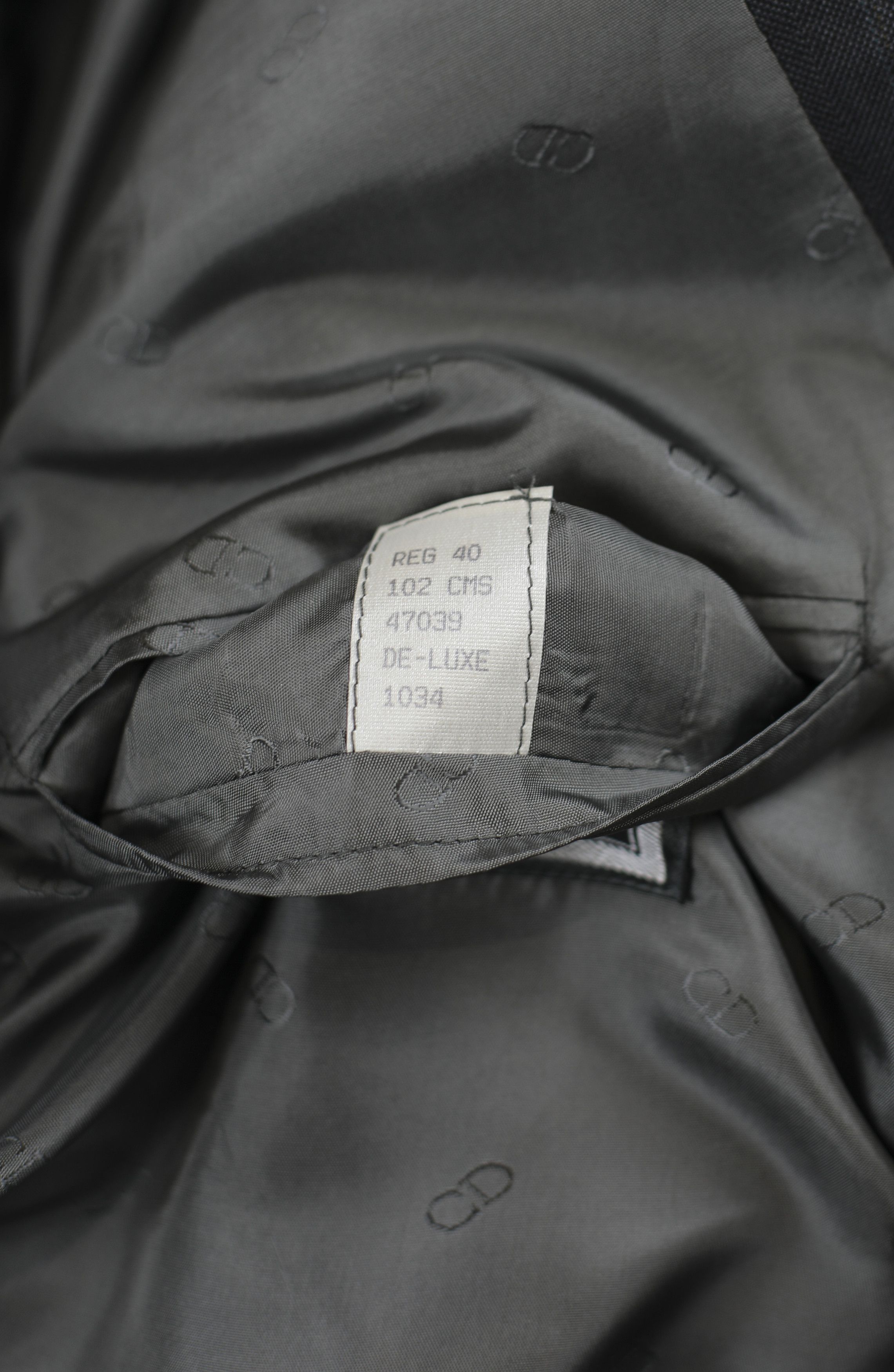 Christian Dior Monsieur Christian Dior Double Breasted Pinstripe Navy Suit Chest 40 Size 40R - 11 Thumbnail