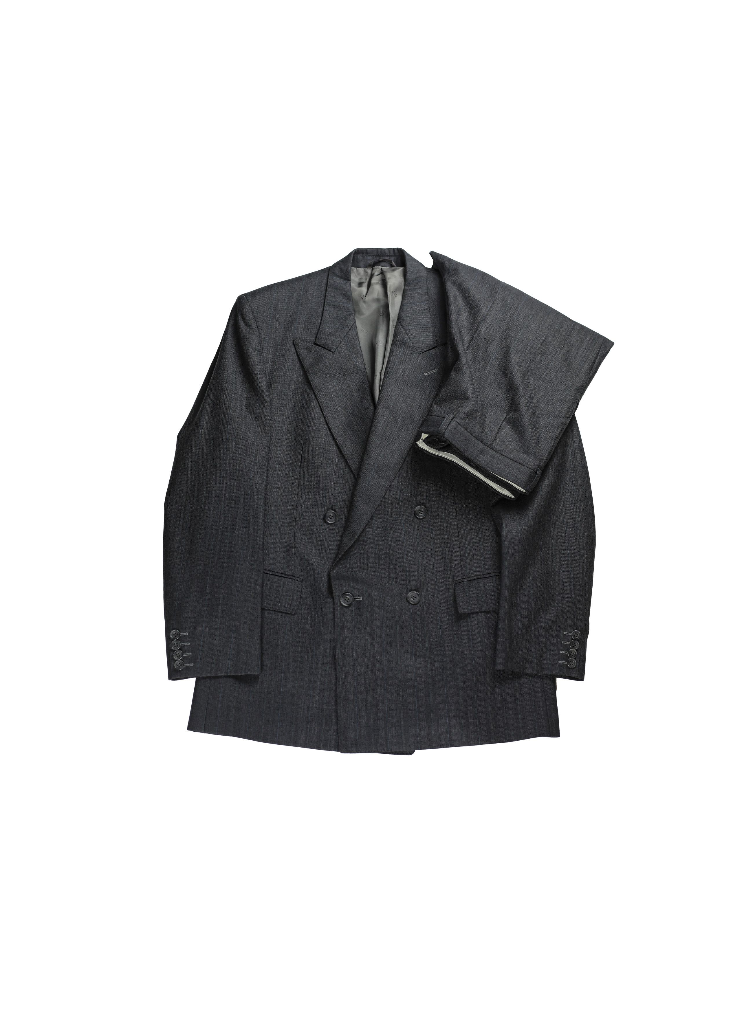 Christian Dior Monsieur Christian Dior Double Breasted Pinstripe Navy Suit Chest 40 Size 40R - 1 Thumbnail