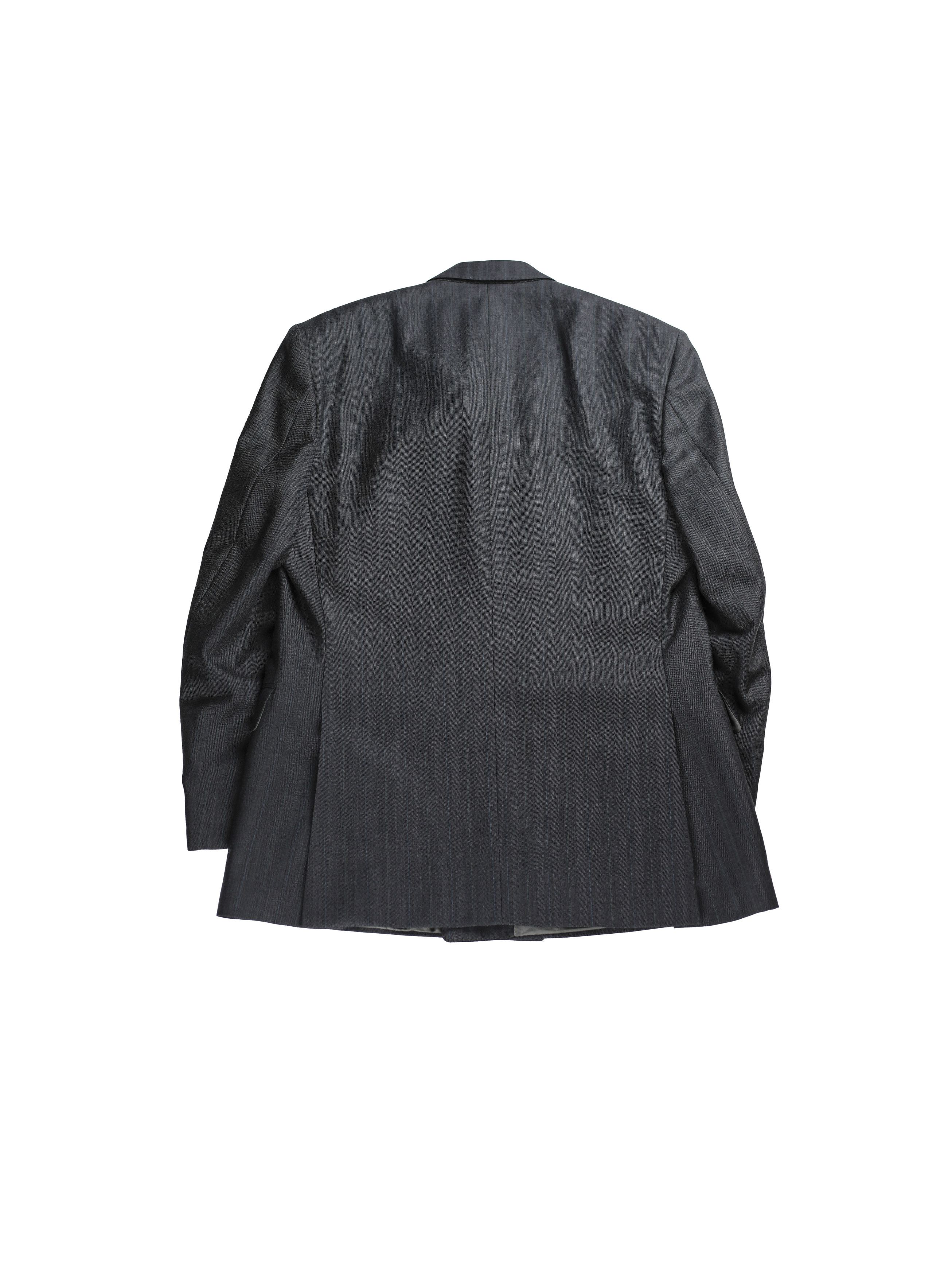 Christian Dior Monsieur Christian Dior Double Breasted Pinstripe Navy Suit Chest 40 Size 40R - 3 Thumbnail