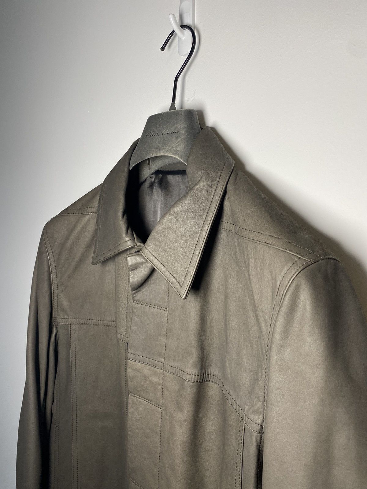 Rick Owens FW15 Sphinx Calfskin Leather Worker Jacket 50 Size US M / EU 48-50 / 2 - 4 Thumbnail