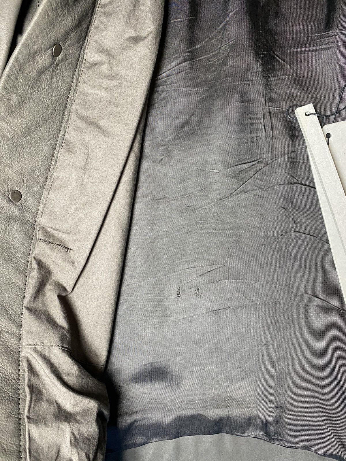Rick Owens FW15 Sphinx Calfskin Leather Worker Jacket 50 Size US M / EU 48-50 / 2 - 13 Thumbnail