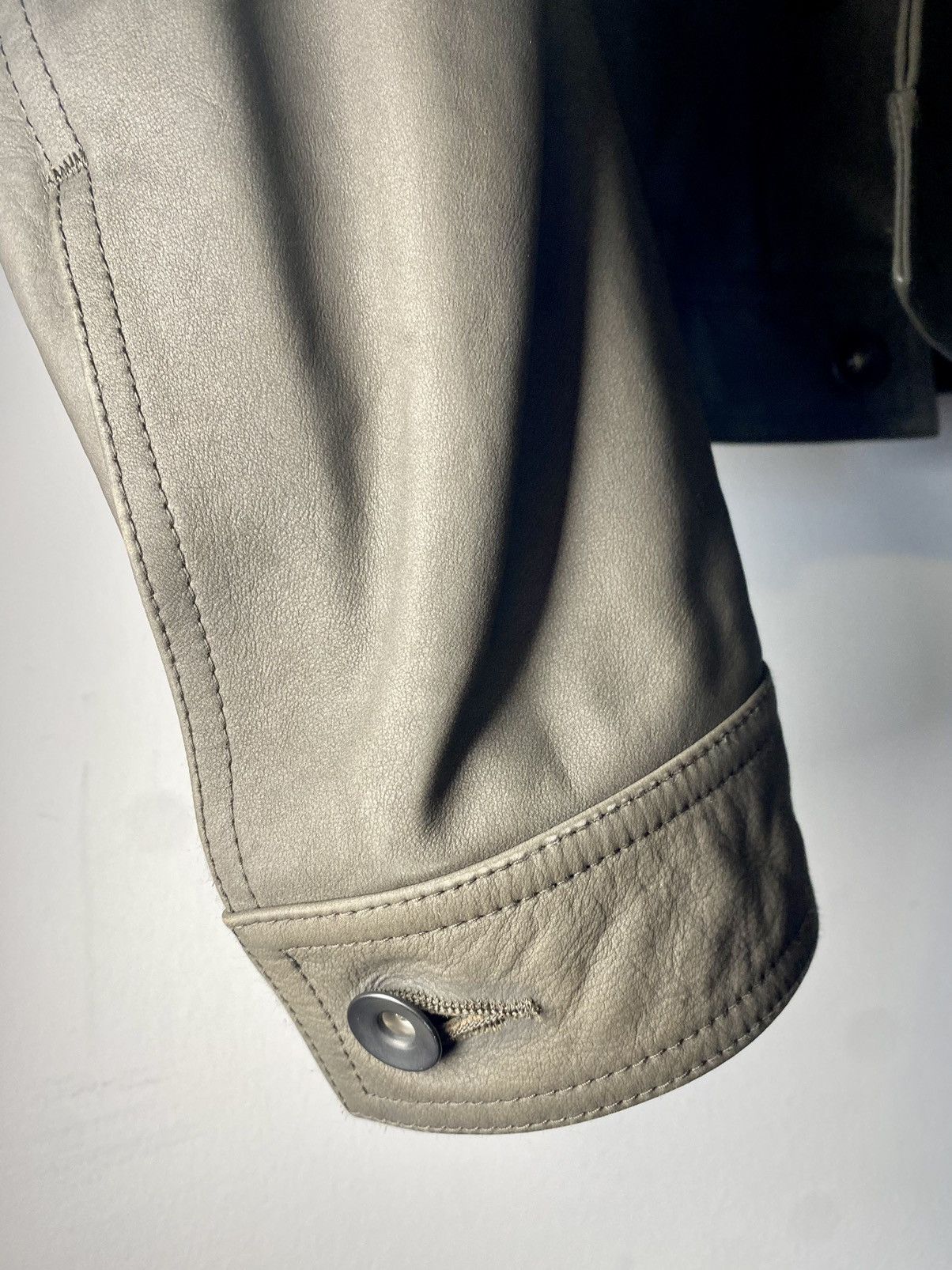 Rick Owens FW15 Sphinx Calfskin Leather Worker Jacket 50 Size US M / EU 48-50 / 2 - 8 Thumbnail