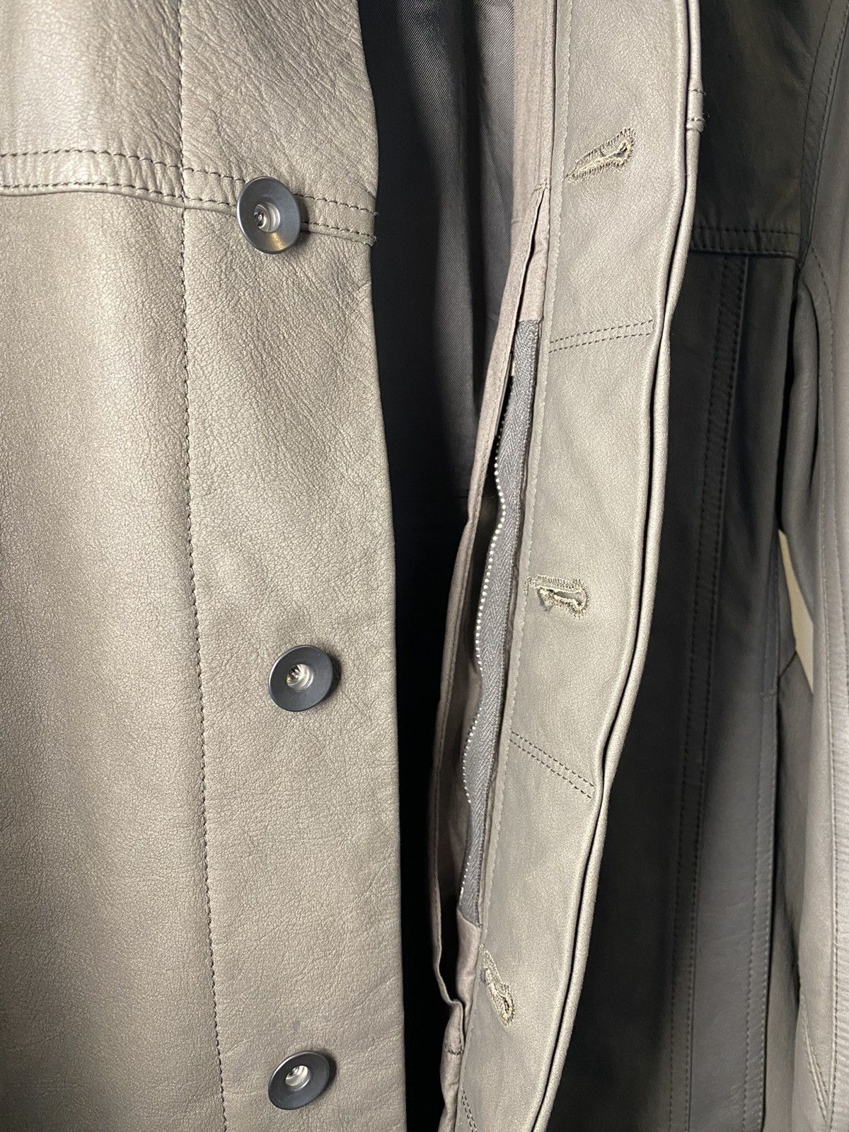 Rick Owens FW15 Sphinx Calfskin Leather Worker Jacket 50 Size US M / EU 48-50 / 2 - 9 Thumbnail