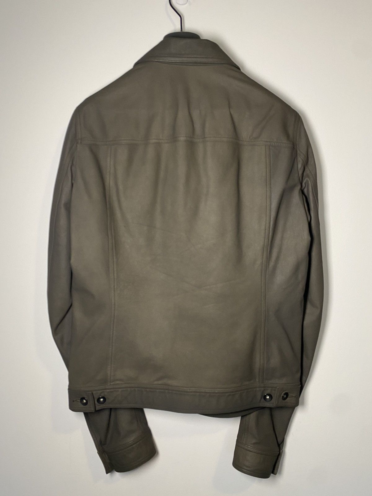 Rick Owens FW15 Sphinx Calfskin Leather Worker Jacket 50 Size US M / EU 48-50 / 2 - 6 Thumbnail