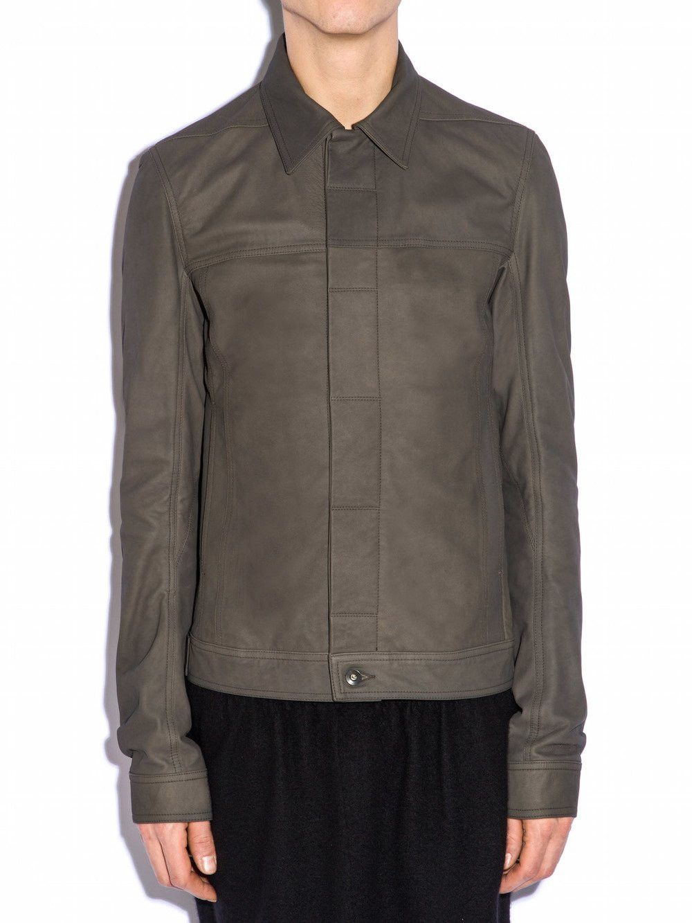 Rick Owens FW 15 SPHINX Cashmere Mollino Lamb Leather Jacket Rick