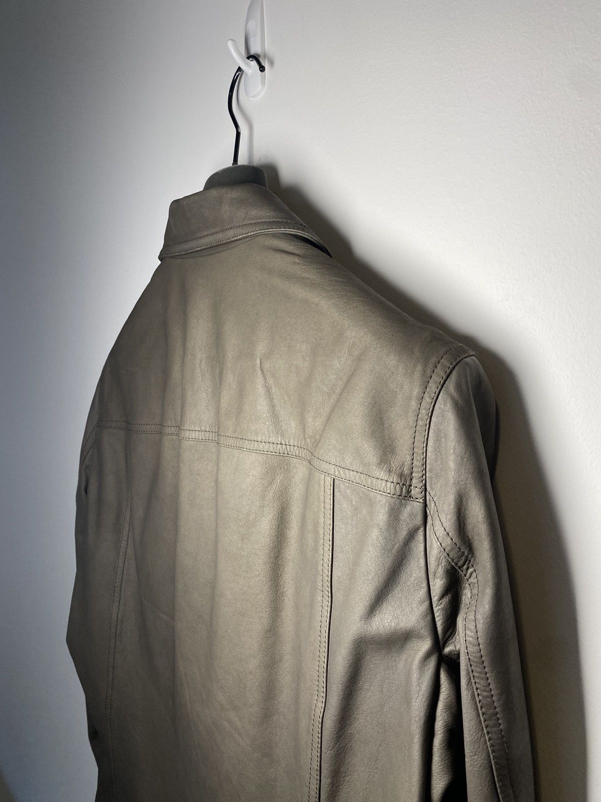 Rick Owens FW15 Sphinx Calfskin Leather Worker Jacket 50 Size US M / EU 48-50 / 2 - 7 Thumbnail