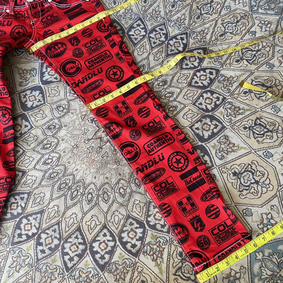 Hysteric Glamour Japanese Brand Co&Lu Printed Denim Skinny Jeans Stretch Size US 26 / EU 42 - 21 Thumbnail