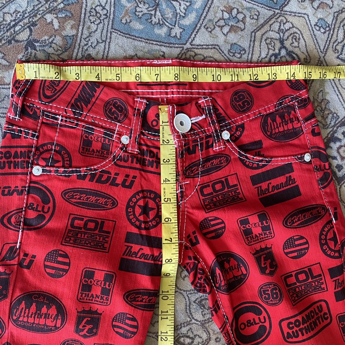 Hysteric Glamour Japanese Brand Co&Lu Printed Denim Skinny Jeans Stretch Size US 26 / EU 42 - 19 Thumbnail