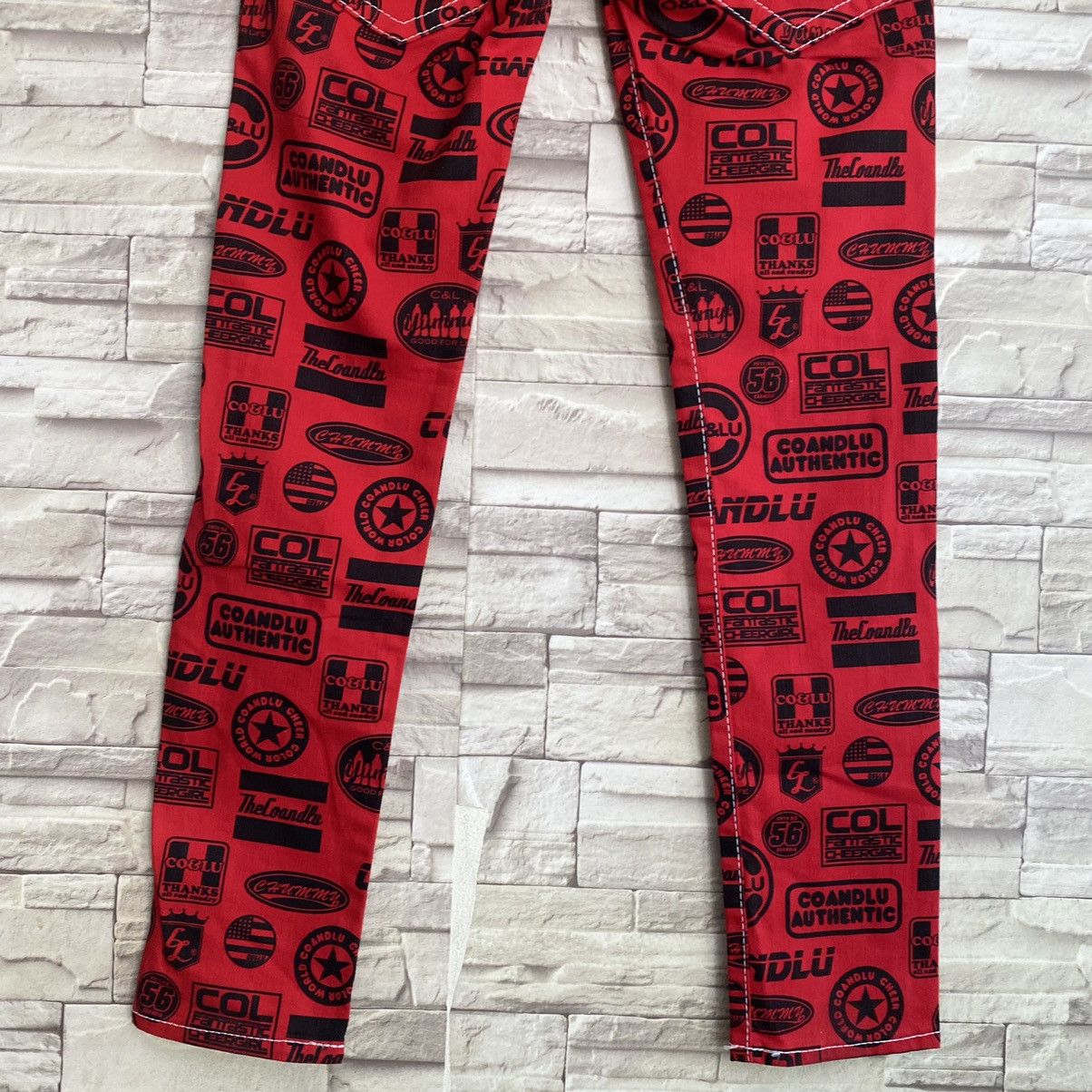 Hysteric Glamour Japanese Brand Co&Lu Printed Denim Skinny Jeans Stretch Size US 26 / EU 42 - 12 Thumbnail