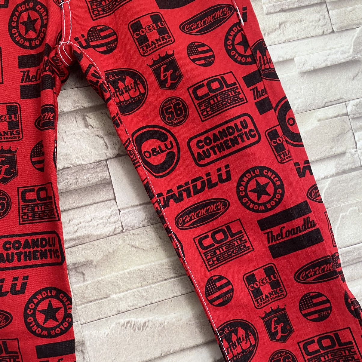 Hysteric Glamour Japanese Brand Co&Lu Printed Denim Skinny Jeans Stretch Size US 26 / EU 42 - 9 Thumbnail