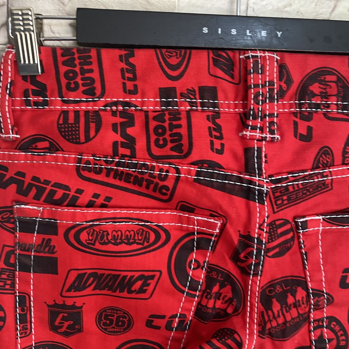 Hysteric Glamour Japanese Brand Co&Lu Printed Denim Skinny Jeans Stretch Size US 26 / EU 42 - 14 Thumbnail