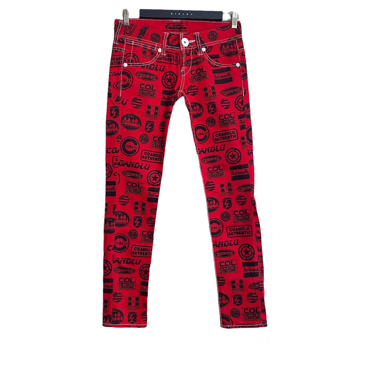 Hysteric Glamour Japanese Brand Co&Lu Printed Denim Skinny Jeans Stretch Size US 26 / EU 42 - 1 Thumbnail