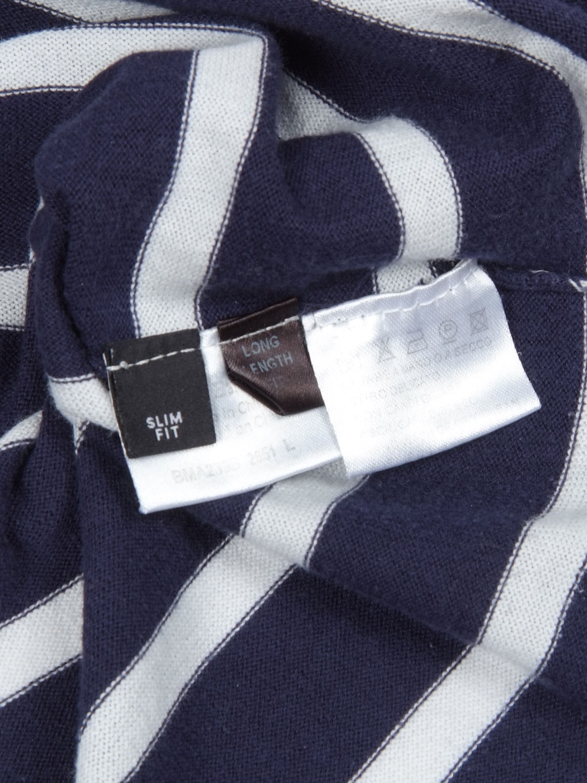 Neil Barrett Neil Barrett Striped Crew Neck Long Sleeve Sweat (L) Size US L / EU 52-54 / 3 - 4 Thumbnail