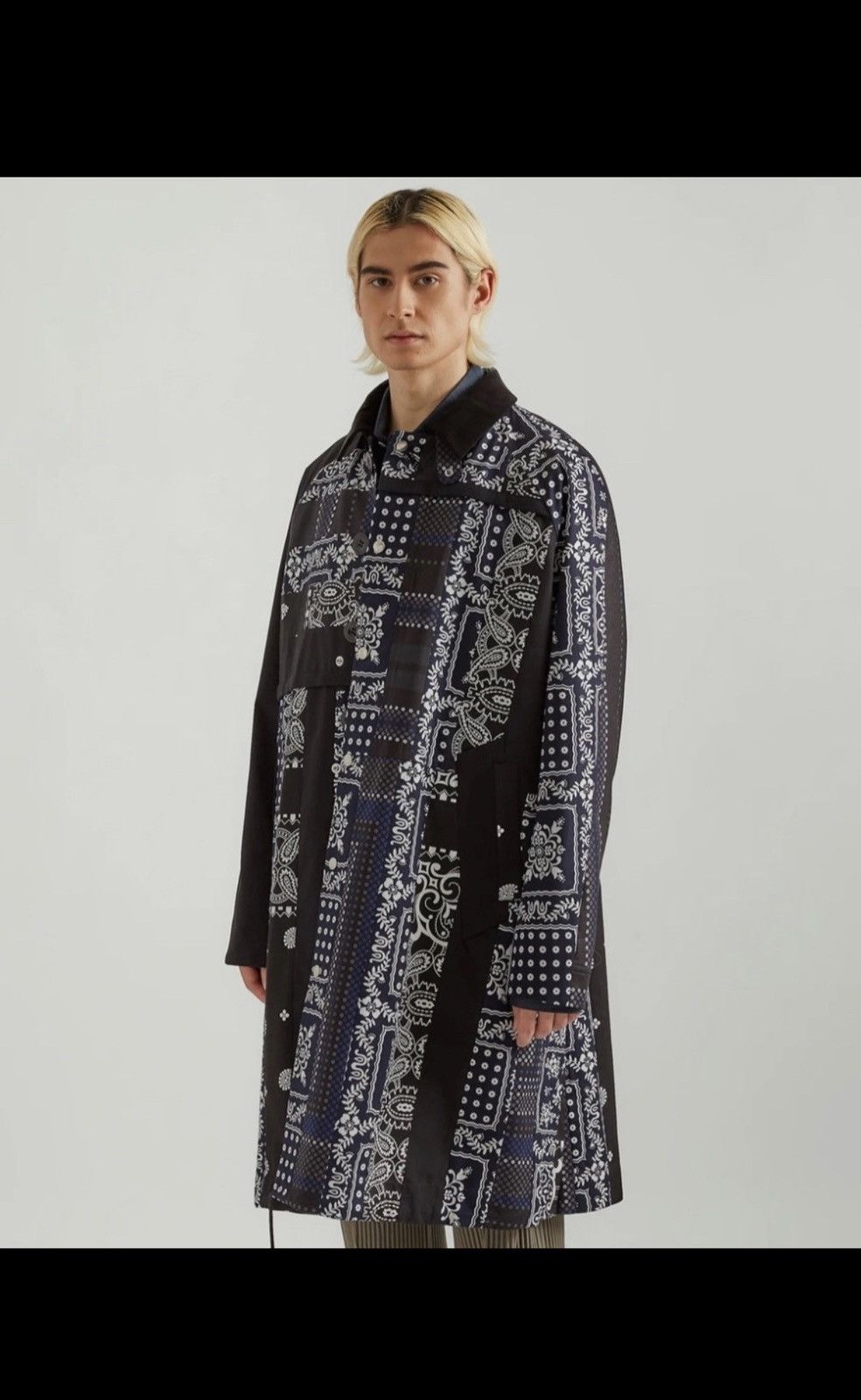 Sacai Hank Willis Thomas Edition Archive Print Mix Coat | Grailed