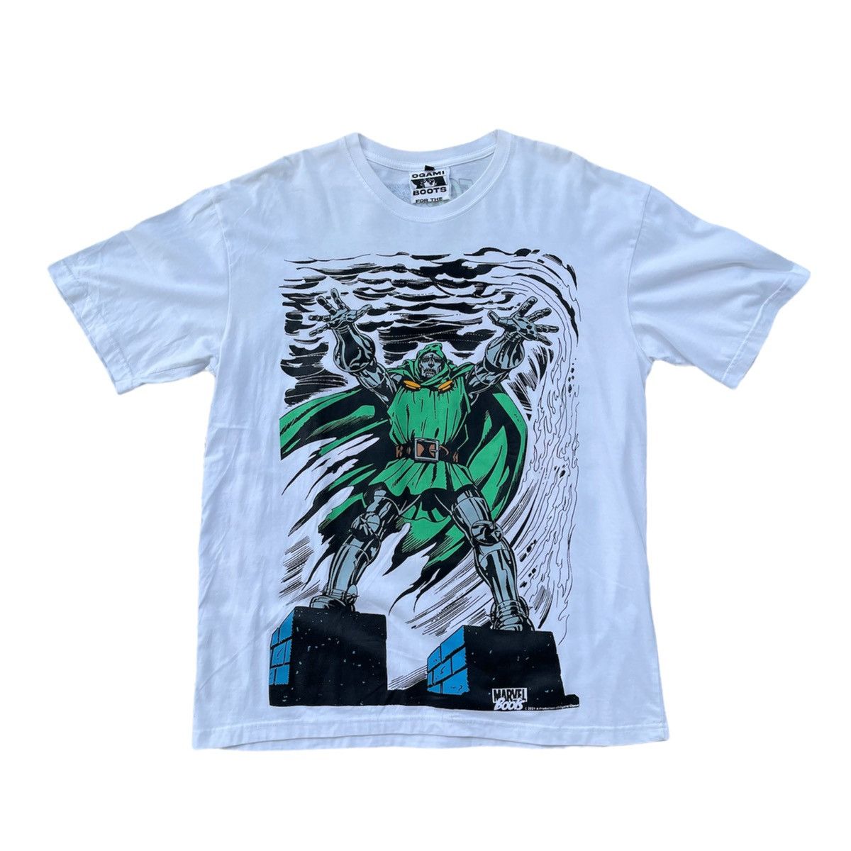 T-shirt OVO X Marvel Dr. Doom Masthead, Nera, Taglia M, Nuova Con Etichette - Esclusiva!