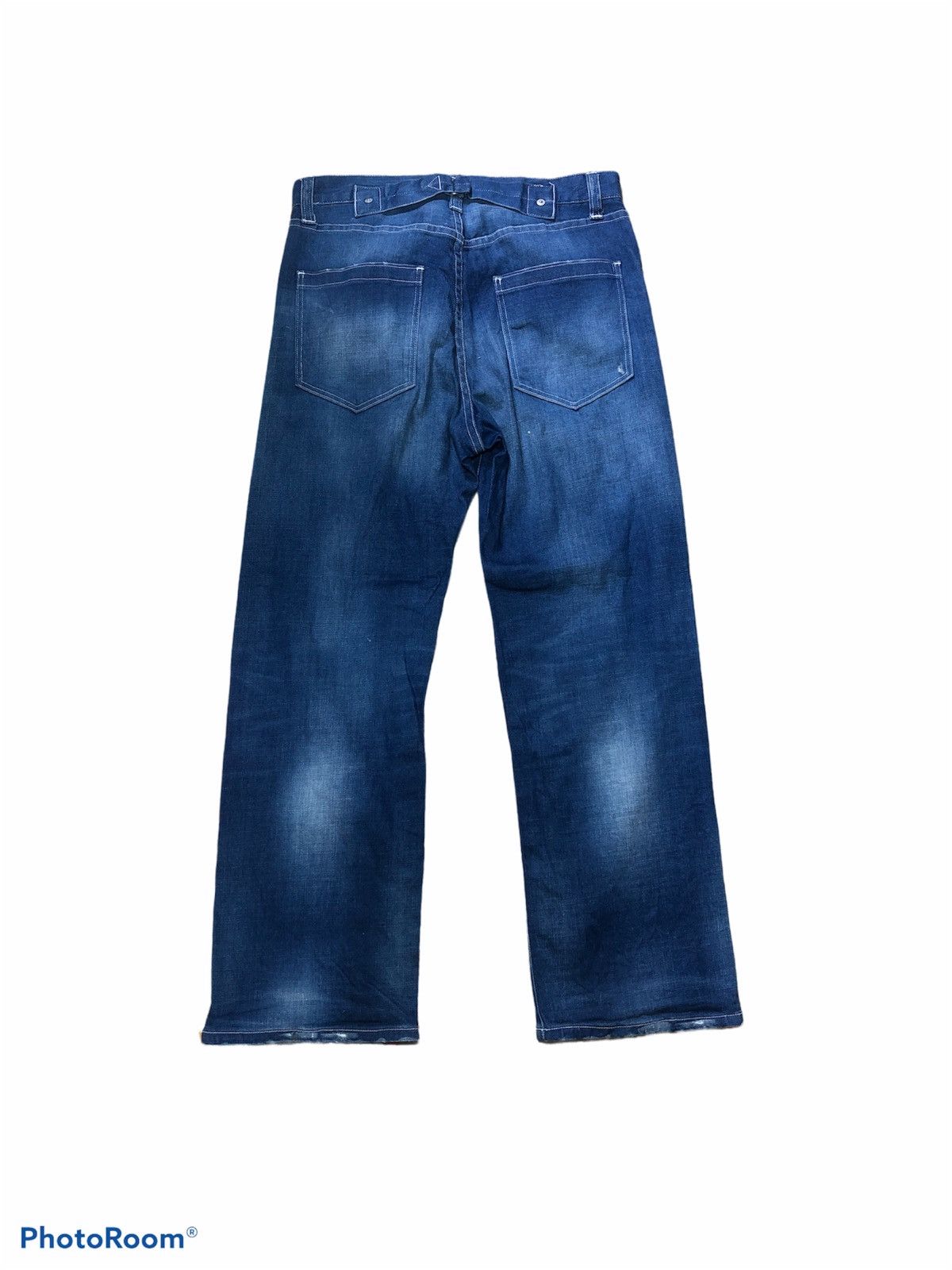 Japanese Brand BARNYARDSTORM DISTRESSED BUCKLE BACK DENIM Size US 30 / EU 46 - 2 Thumbnail