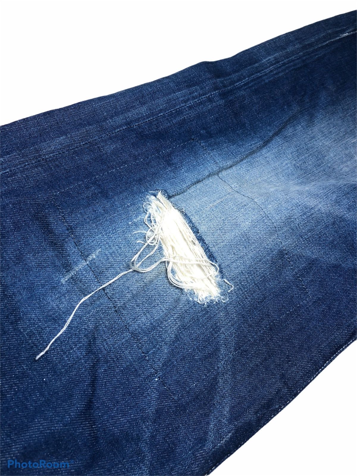 Japanese Brand BARNYARDSTORM DISTRESSED BUCKLE BACK DENIM Size US 30 / EU 46 - 4 Thumbnail