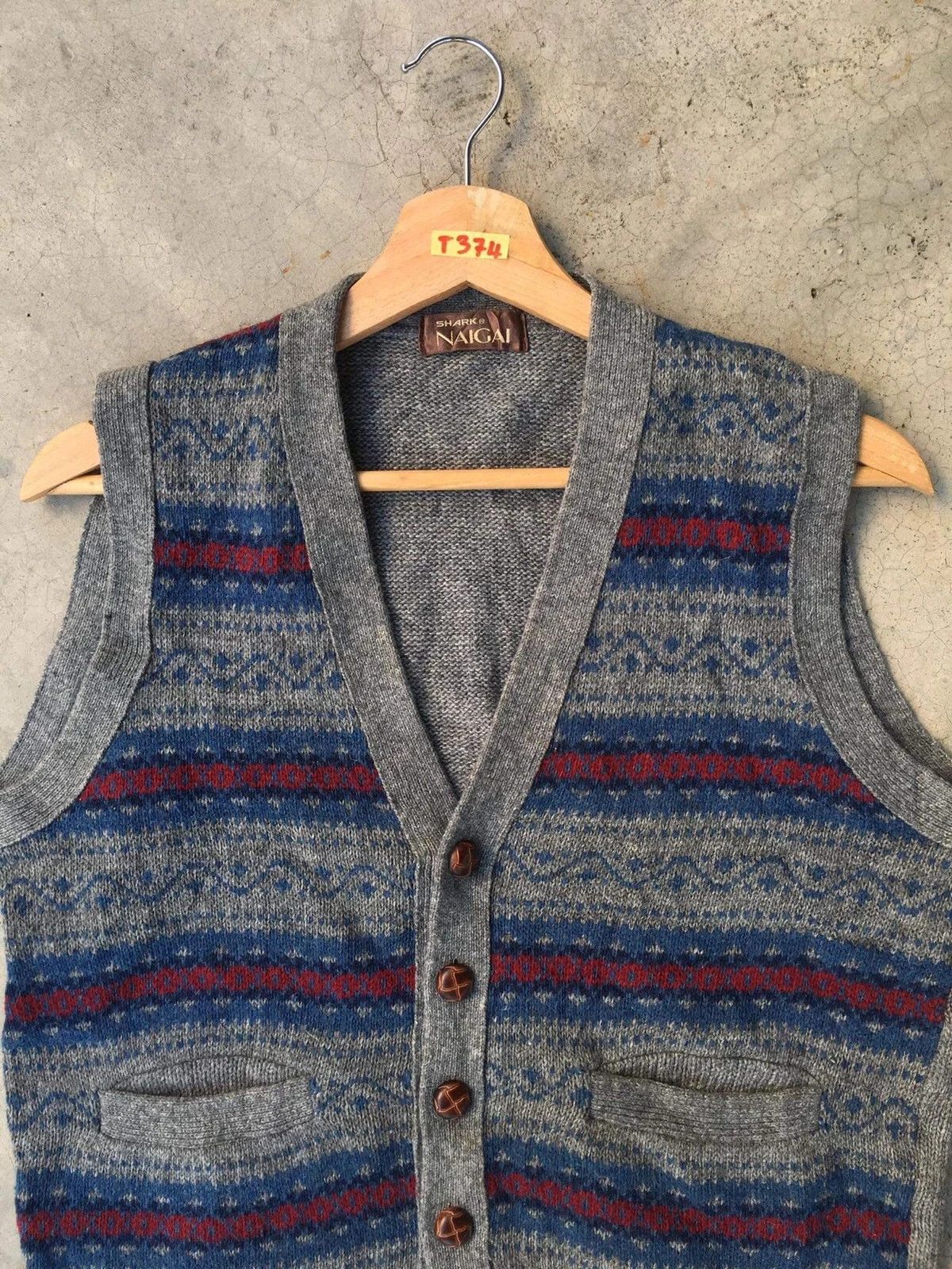 Japanese Brand × OVER THE STRiPES 📌Japanese NAIGAI Stripe Pullover Knitting/Cardigan Vest Size US S / EU 44-46 / 1 - 4 Thumbnail