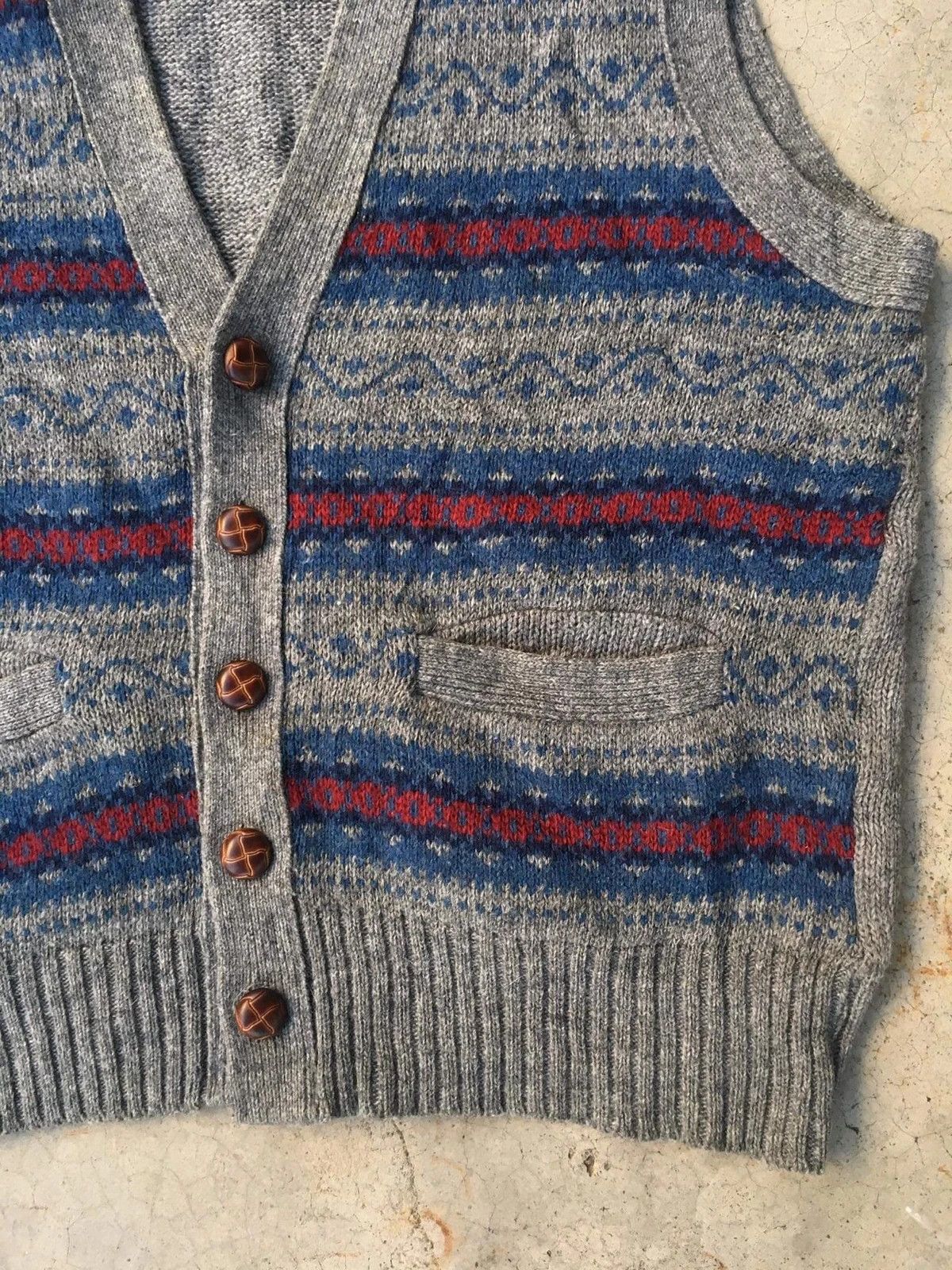 Japanese Brand × OVER THE STRiPES 📌Japanese NAIGAI Stripe Pullover Knitting/Cardigan Vest Size US S / EU 44-46 / 1 - 5 Thumbnail