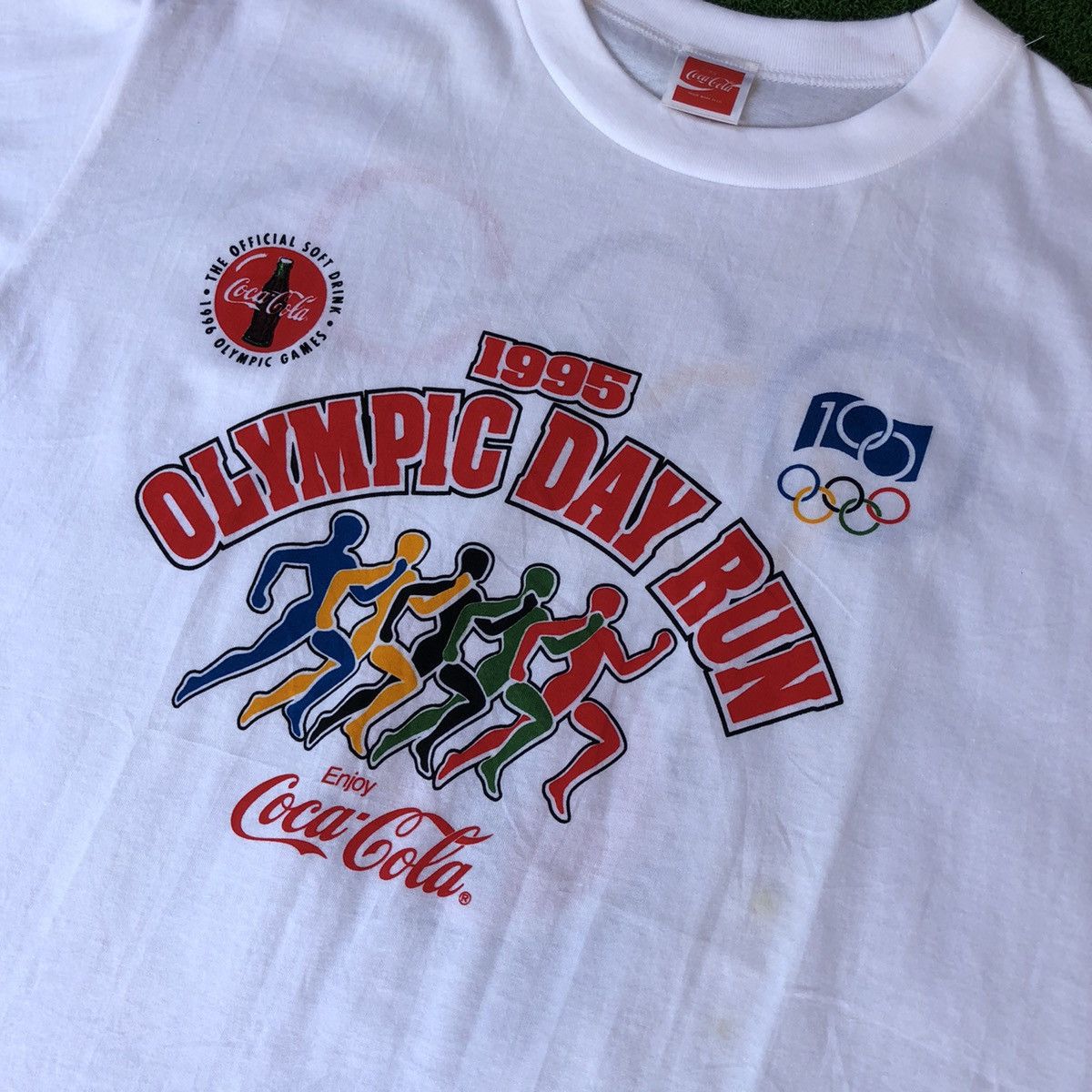Coca Cola Vintage Never Worn Coca Cola 1995 Olympic Day Run Size US M / EU 48-50 / 2 - 2 Thumbnail