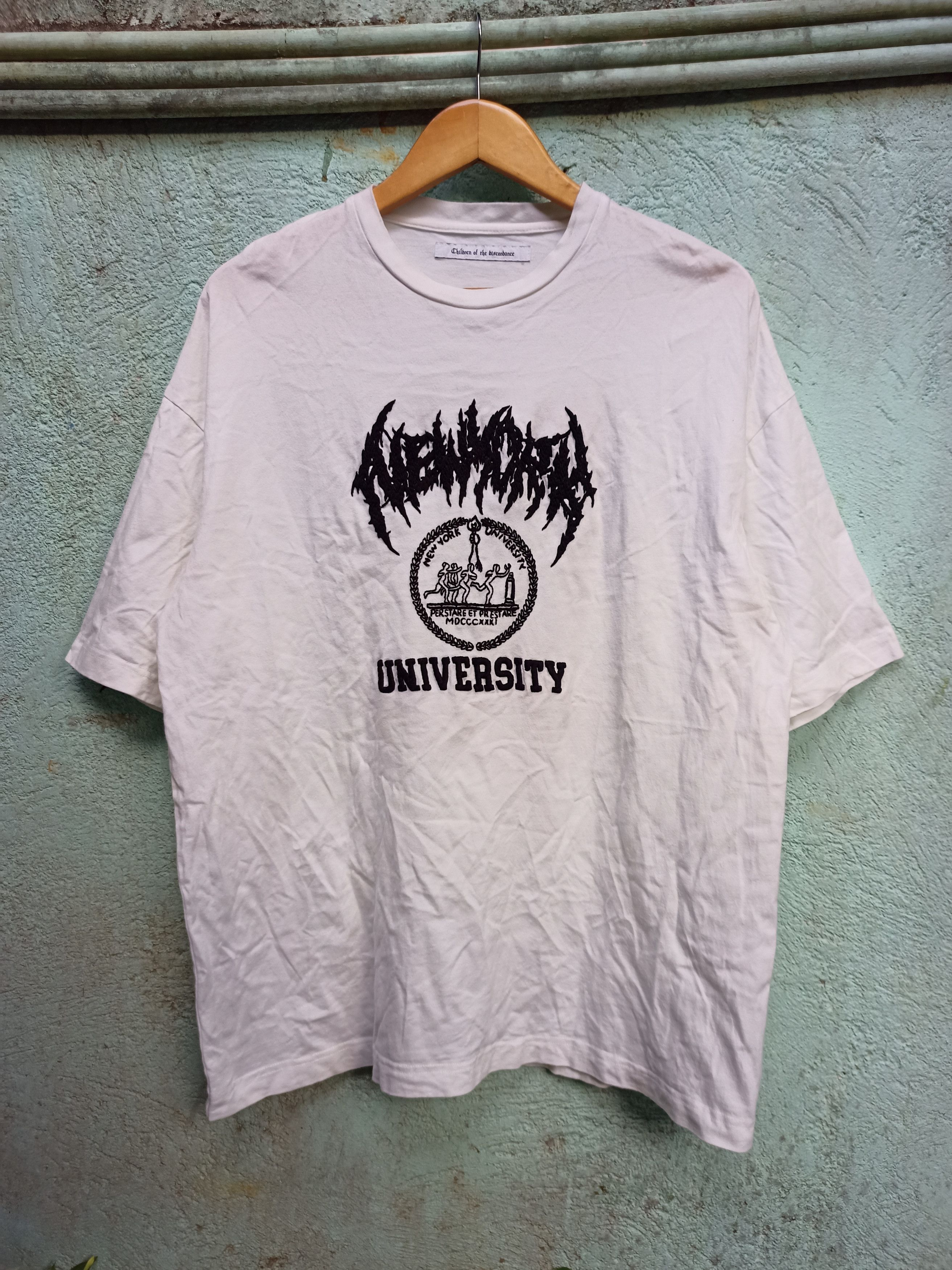 Children of the discordance / 24SS/DAMN ROMANCE TEE/2/コットン/WHT/COTDCS-014 Children of the discordance SS24 Distressed Gothic 