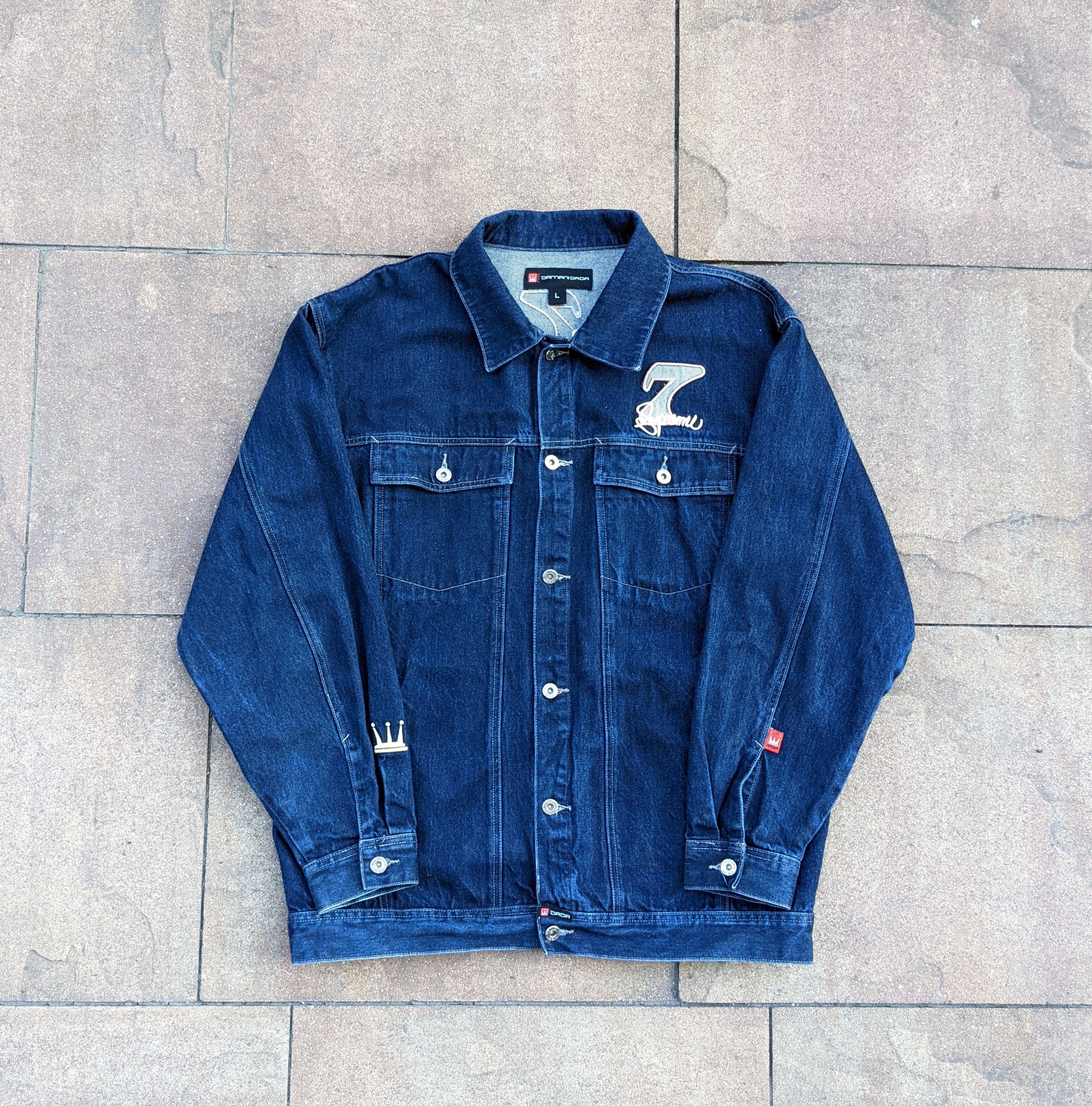 Vintage Damani Dada Supreme 7 denim jacket | Grailed