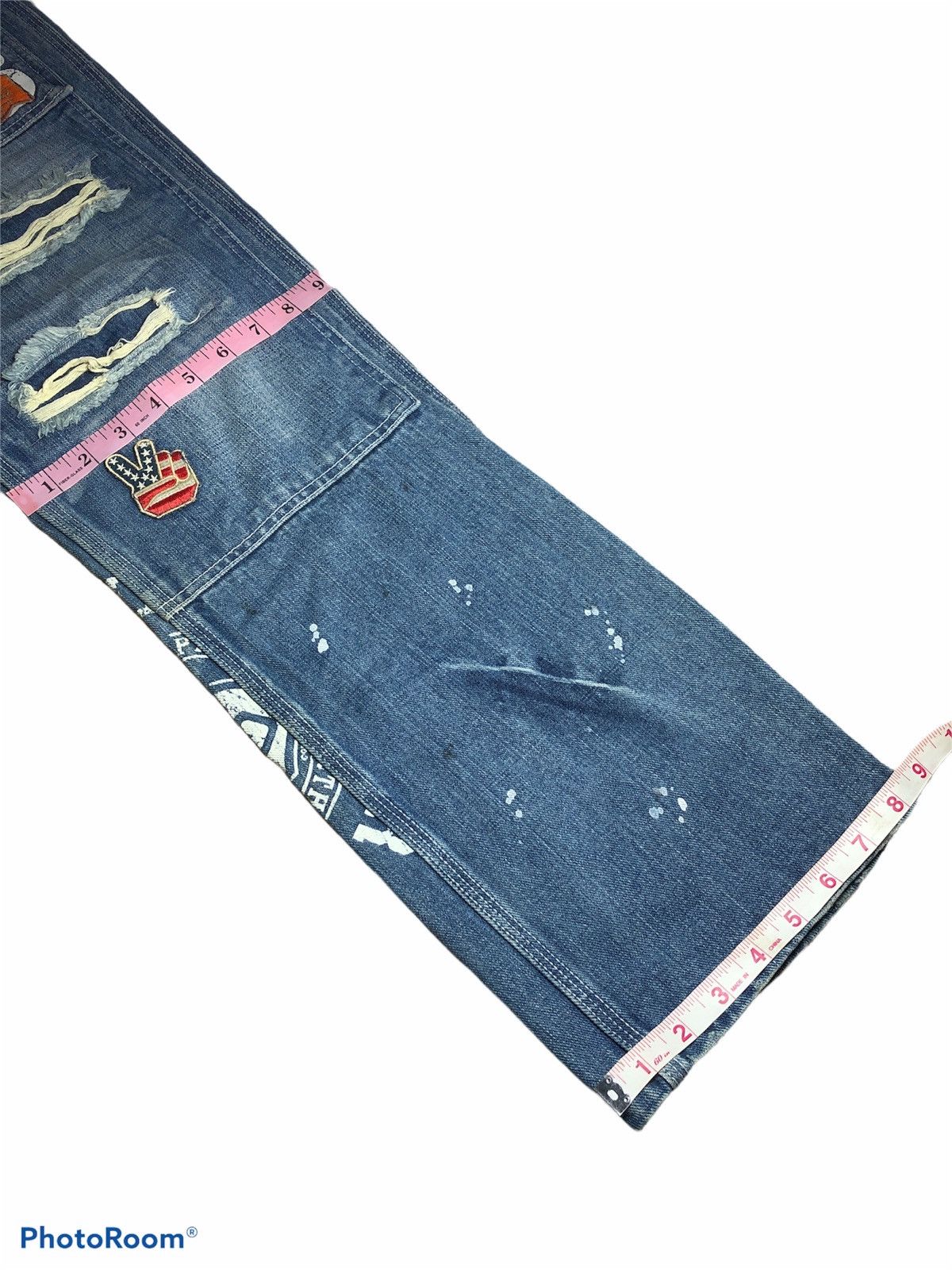 DOUBLE KNEE GERONIMO PATCHES DENIM