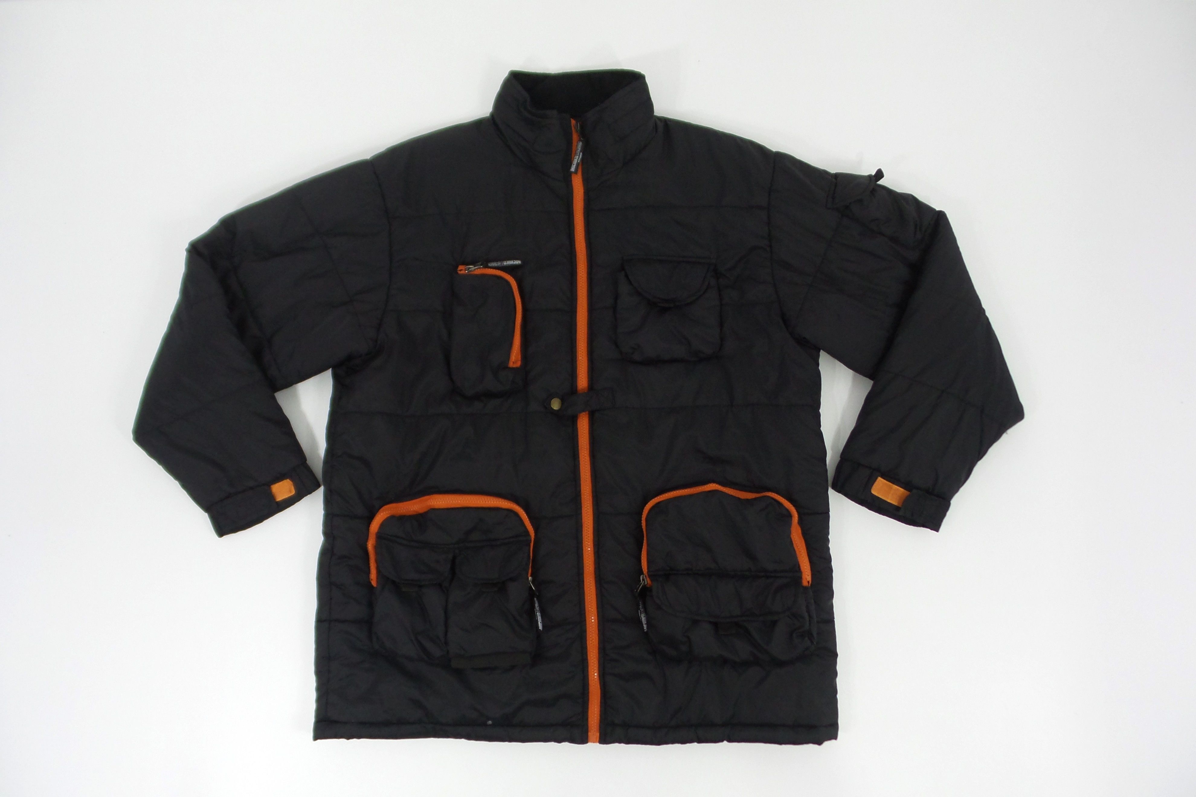 Michiko Koshino London Multipockets Black Puffer Jackets