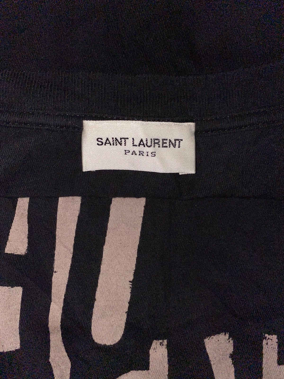 Saint Laurent Paris Saint Lauren Poster Black Tshirt Size US M / EU 48-50 / 2 - 3 Thumbnail