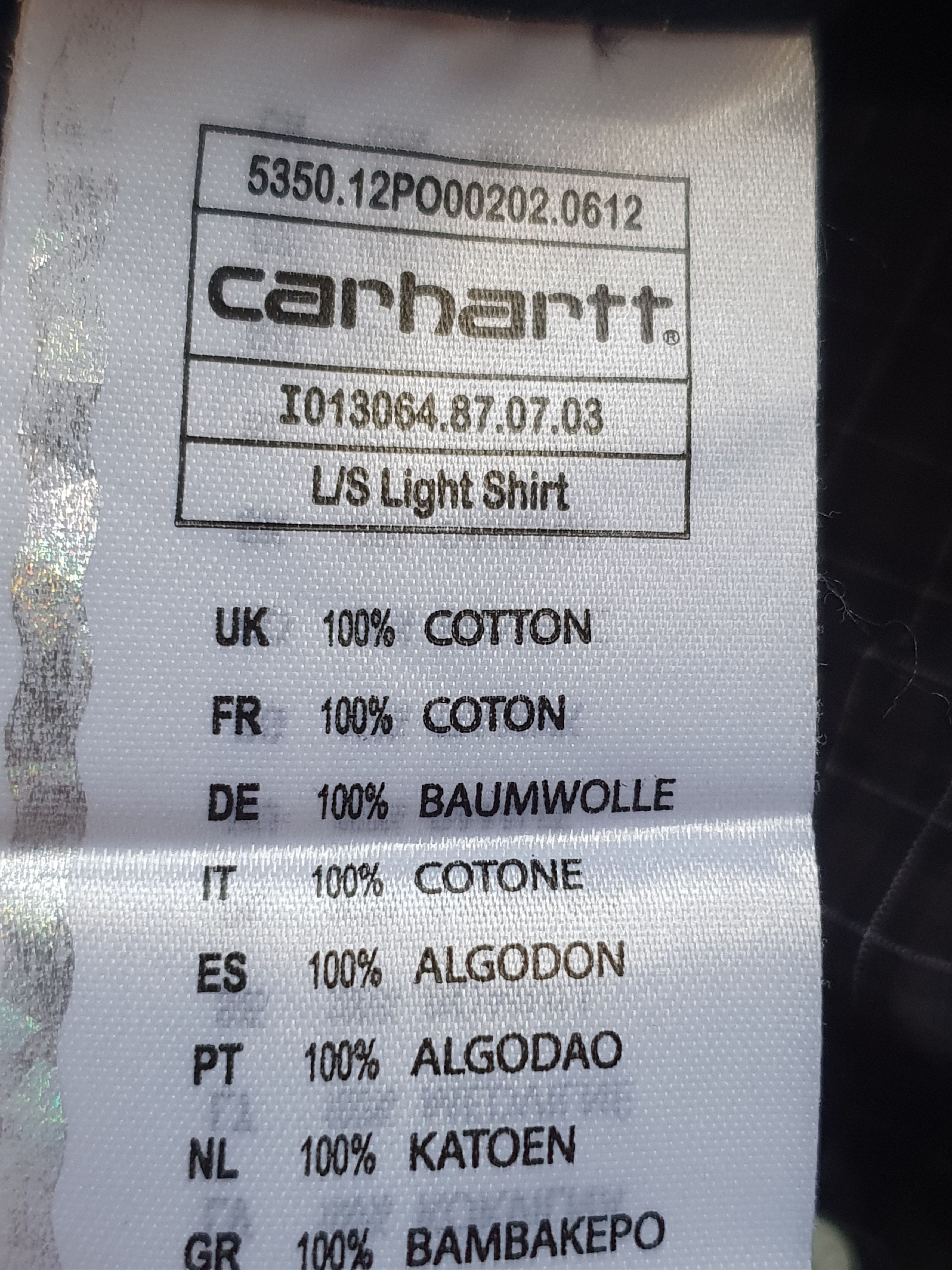 Carhartt Carhartt L/S Light Shirt check plaid SWAG,sz M Size US M / EU 48-50 / 2 - 11 Thumbnail