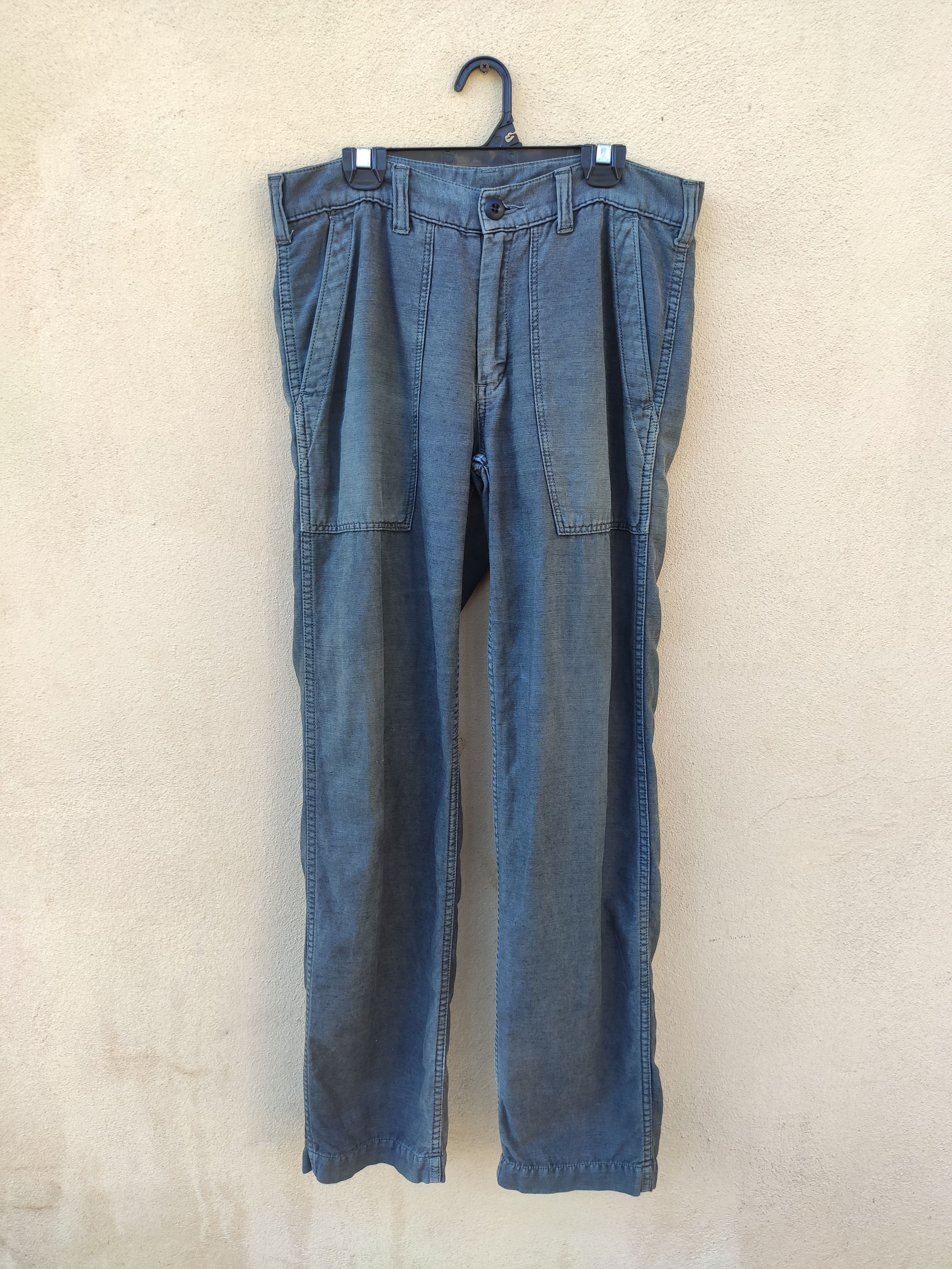 Indigo Indigo Dye pants distressed Blue Blue Japan lgb Size US 31 - 1 Thumbnail