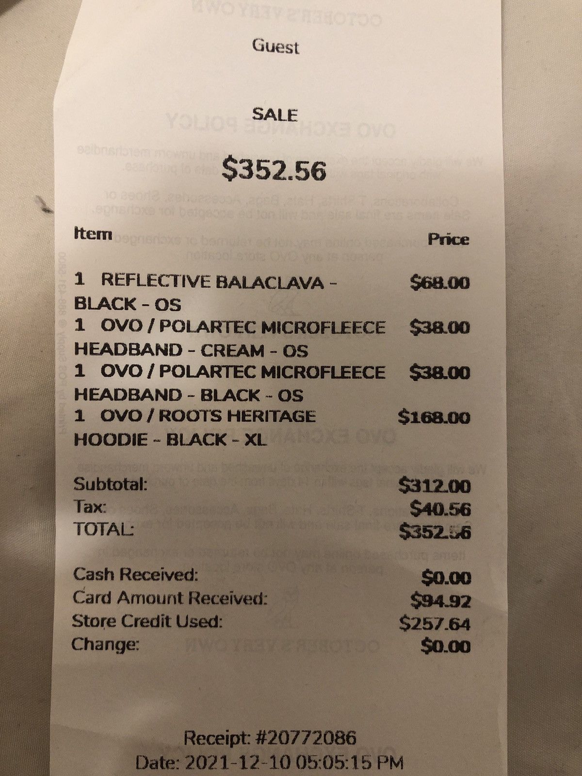 Drake OVO x Polartec Microfleece Headband Size ONE SIZE - 6 Thumbnail