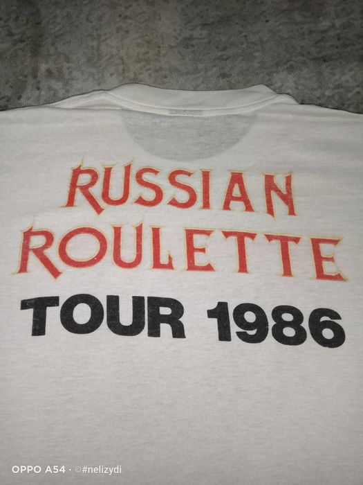 Vintage Accept Russian Roulette T-Shirt