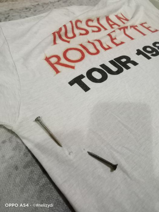 Vintage Accept Russian Roulette T-Shirt