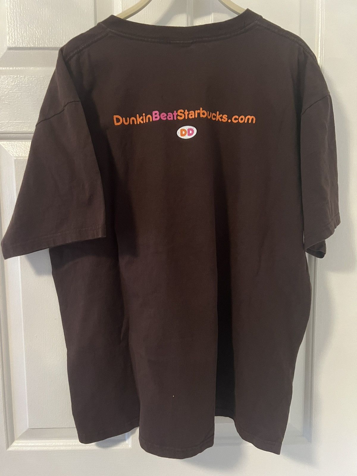 Vintage Dunkin Donuts T-Shirt/Tee Vintage Y2K 90s Retro Coffee Brown Size US XL / EU 56 / 4 - 2 Thumbnail