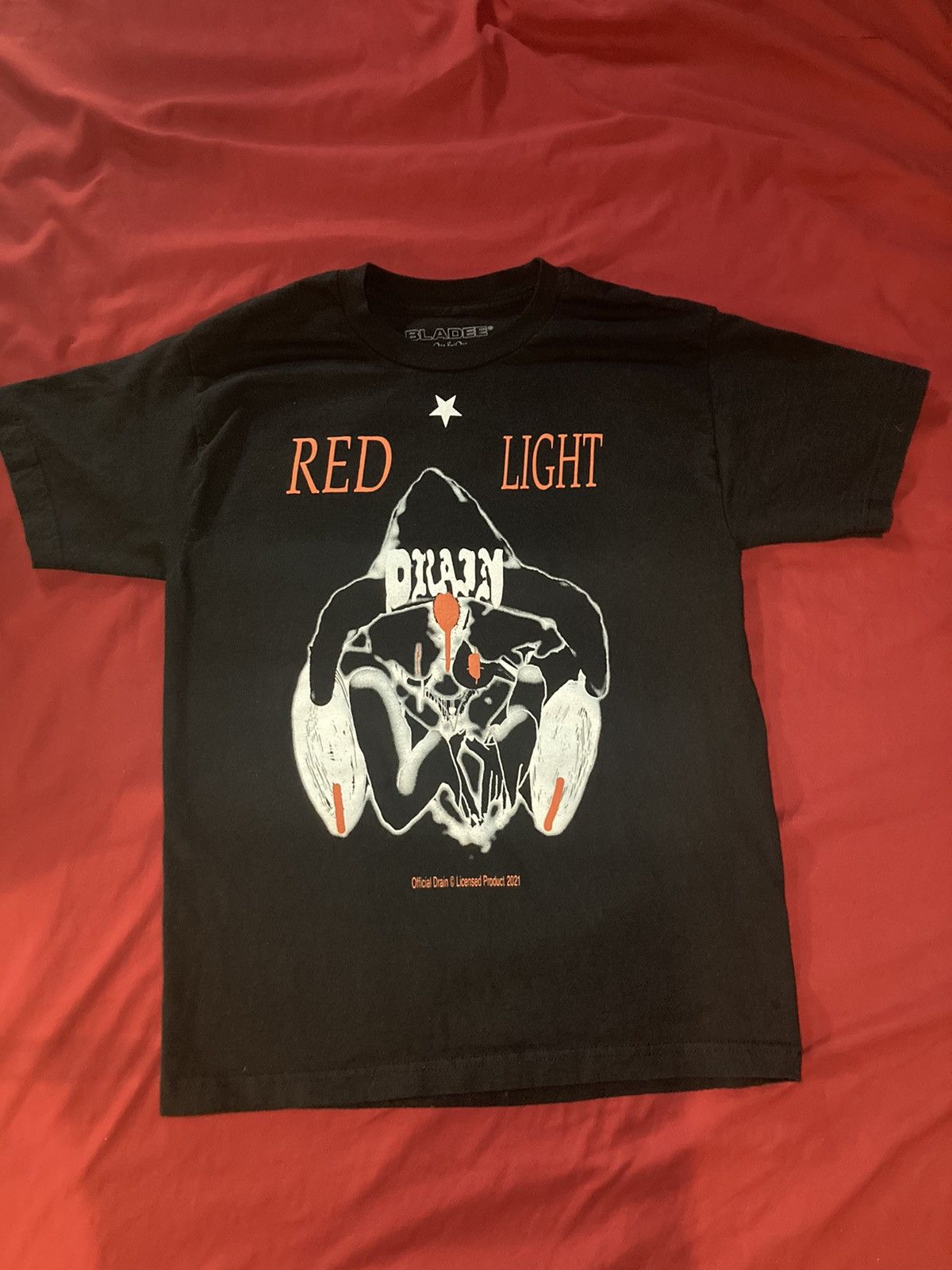 Bladee Red Light Tee Shirt