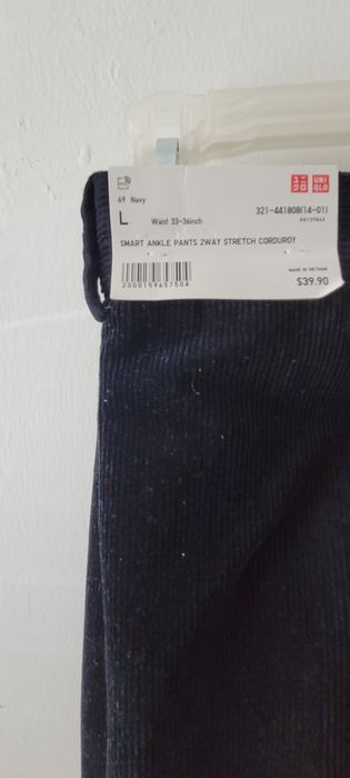 Uniqlo 2-Way Stretch Corduroy Ankle Pants