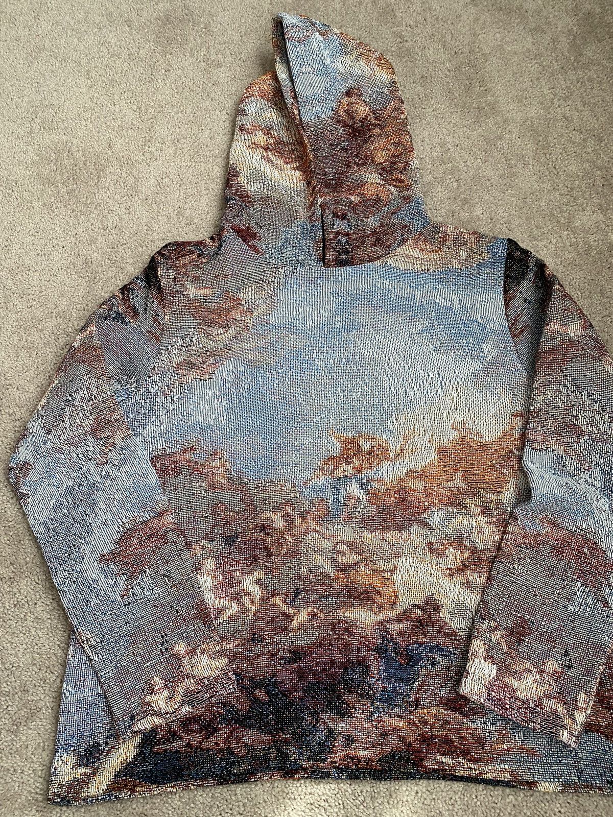 Other Abnormal cropped Tapestry Hoodie Grailed