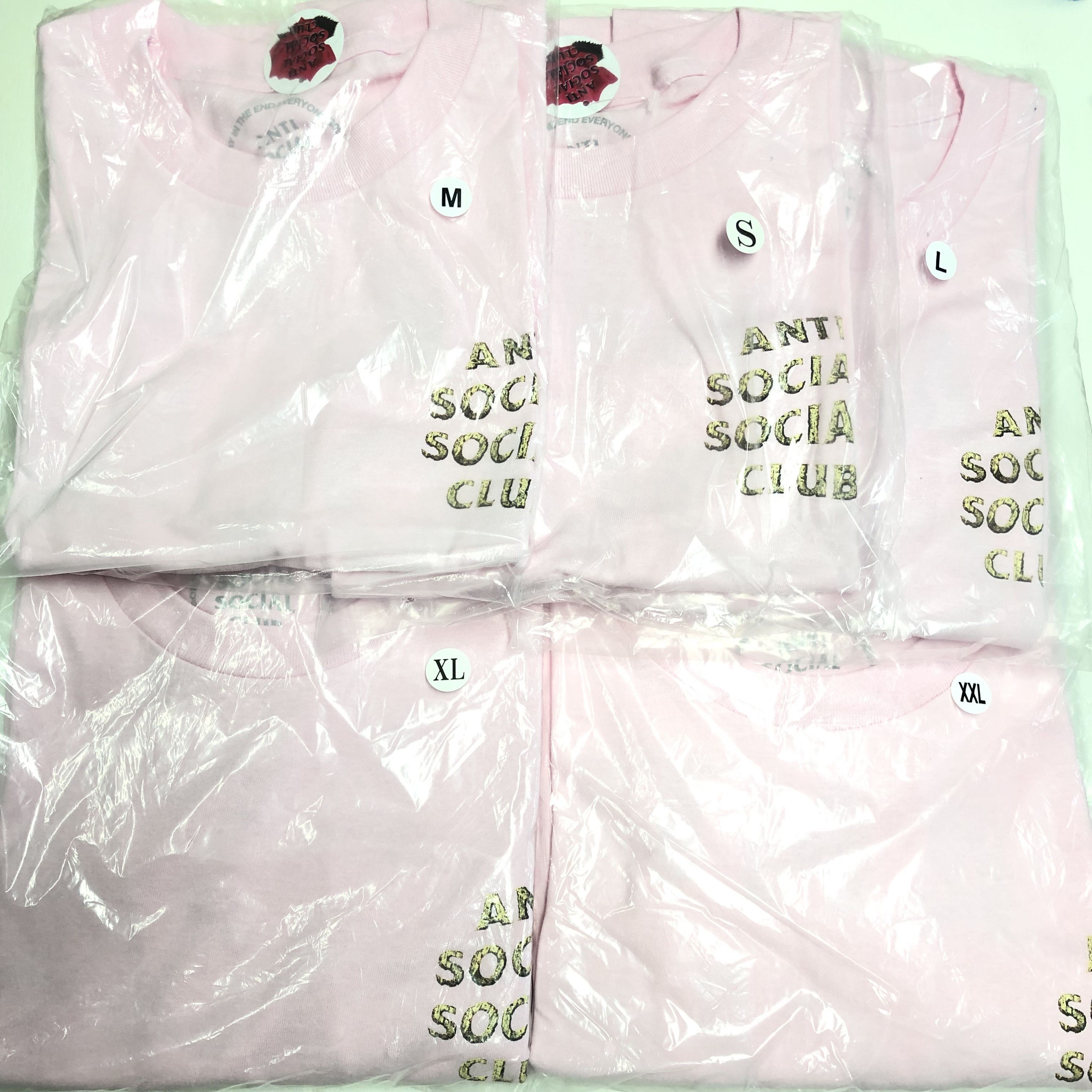 Anti Social Social Club × Members Only DS ASSC Good Wood Pink Tee BAPE KITH KAWS FTP FOG CDG Vlone Size US XL / EU 56 / 4 - 7 Thumbnail