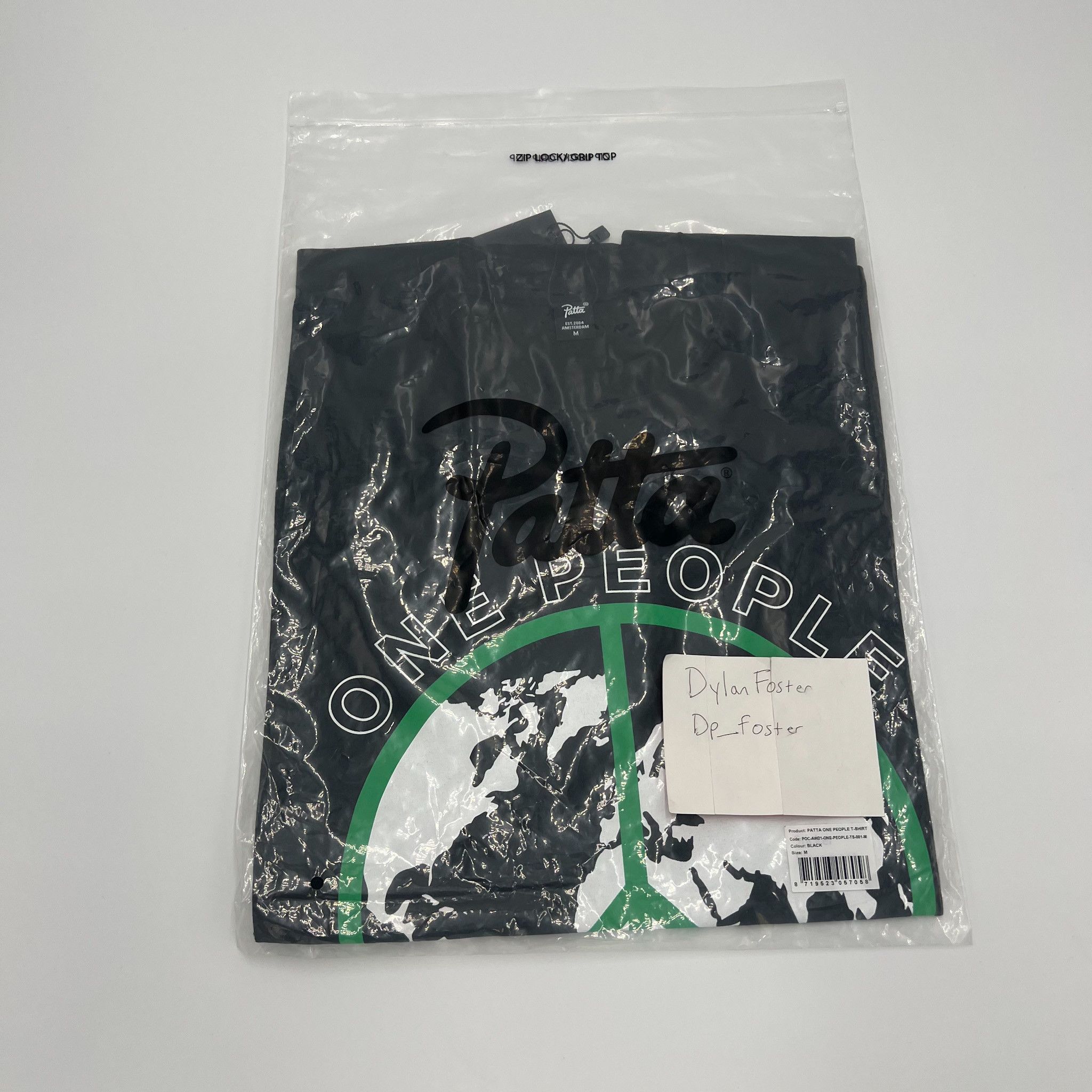 Patta Patta One People Tee Black • M Size US M / EU 48-50 / 2 - 3 Thumbnail