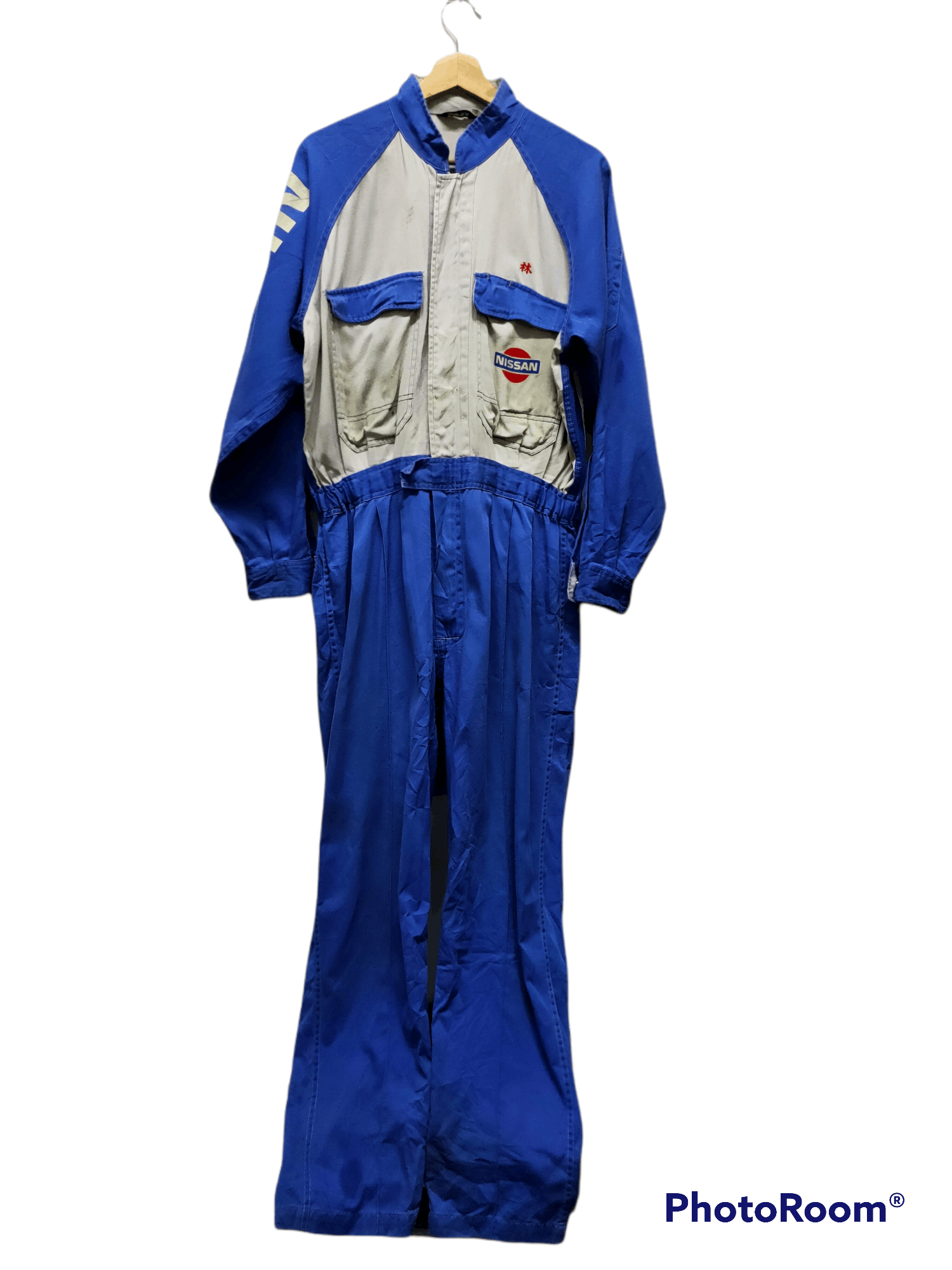 Japanese Brand Nissan vintage overall Moto racing LOGO Size US 33 - 2 Thumbnail