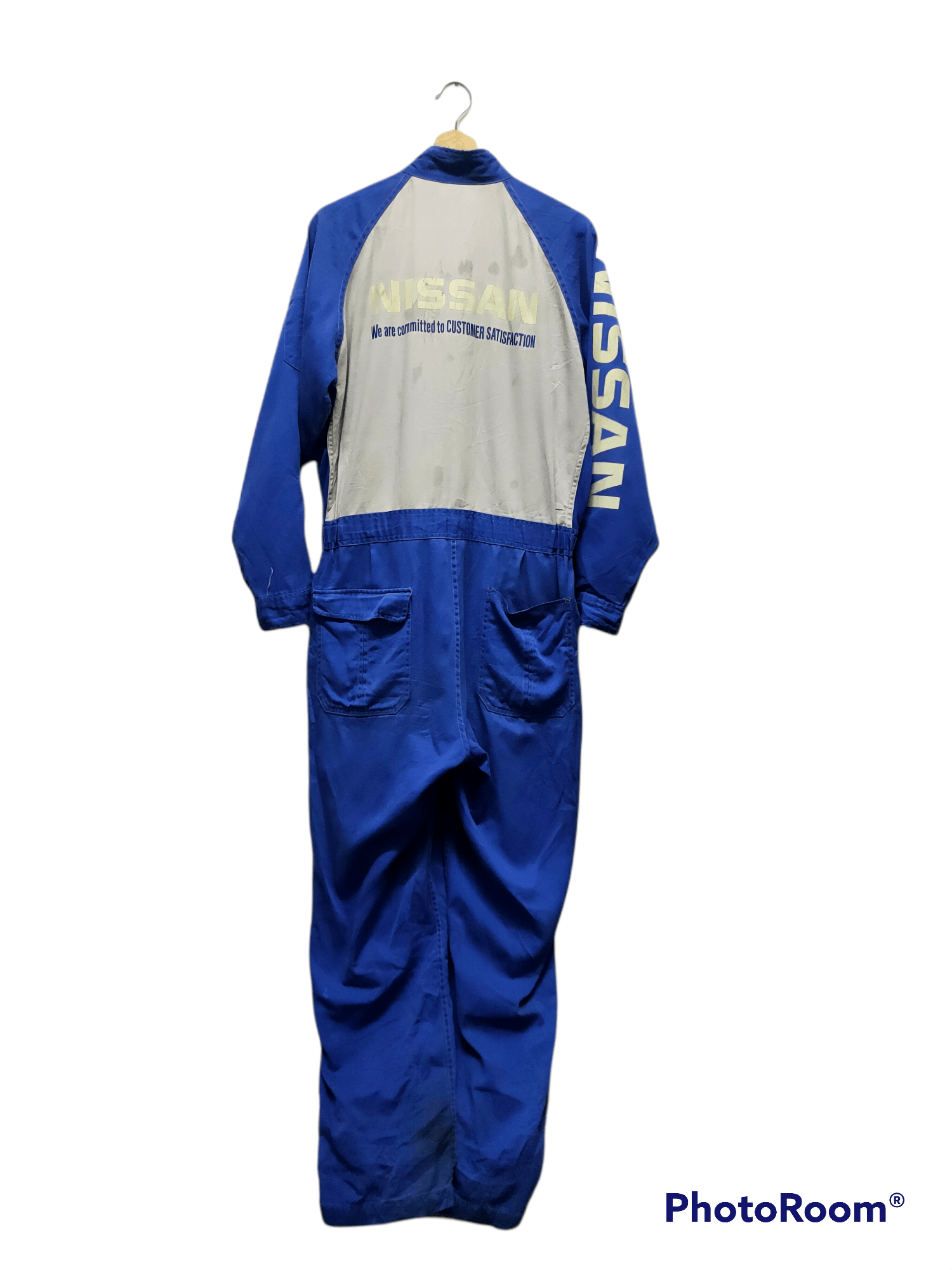 Japanese Brand Nissan vintage overall Moto racing LOGO Size US 33 - 1 Thumbnail