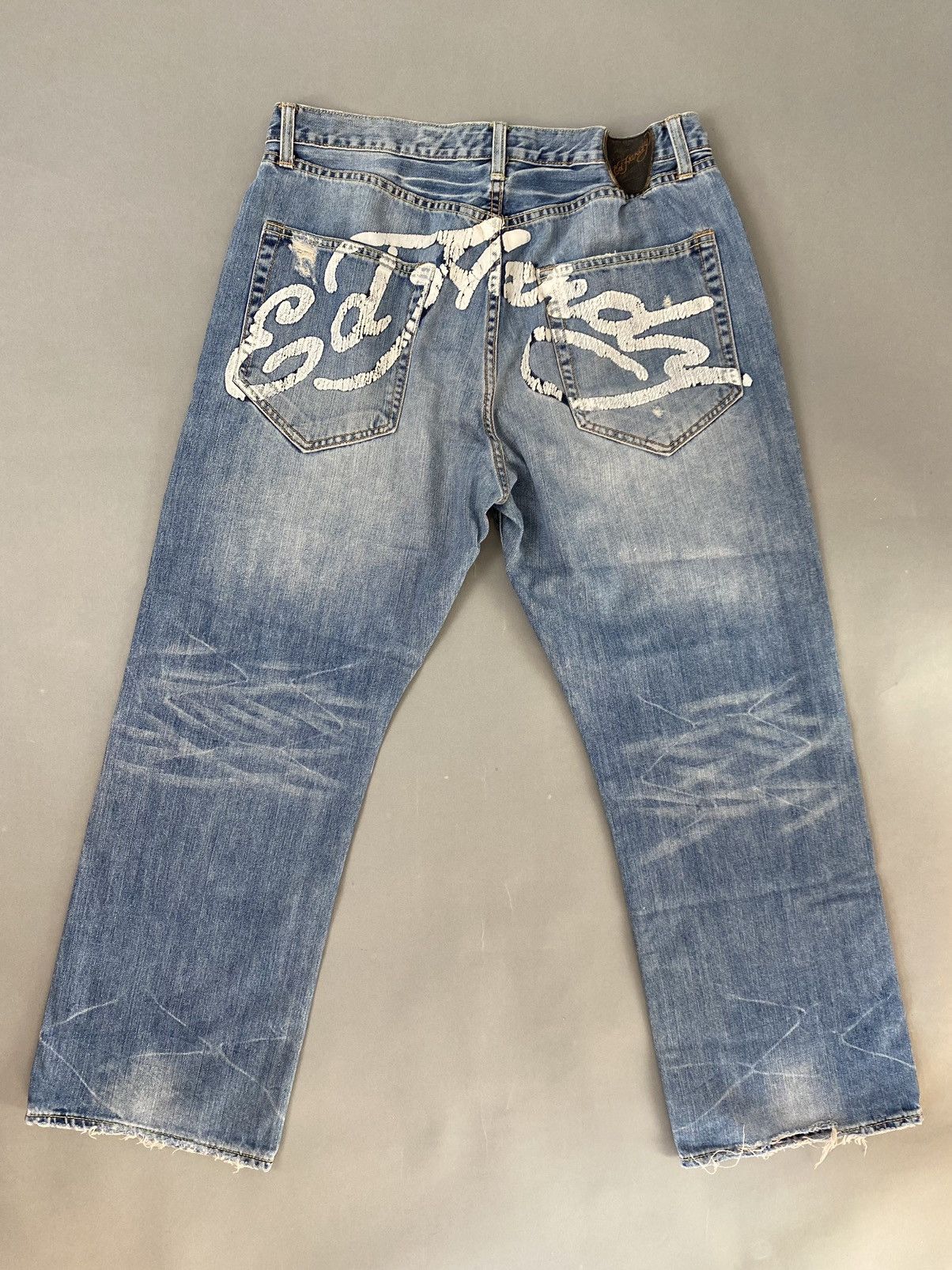 Vintage Ed Hardy Christian Audigier vintage big logo jeans Y2K | Grailed