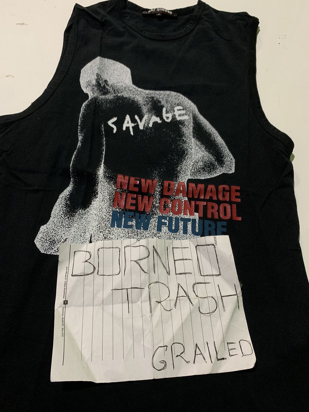 Raf Simons Limited Edition savage tank top | Grailed