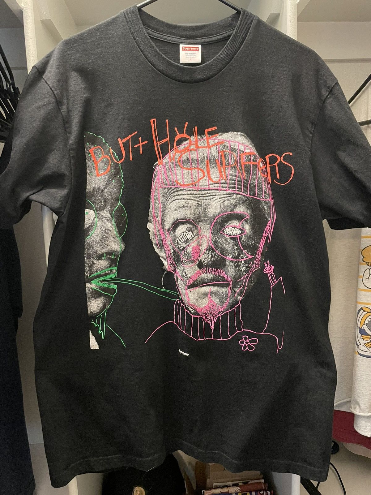 image of Supreme Butthole Surfers Psychic Shirt Size Large in Black, Men's