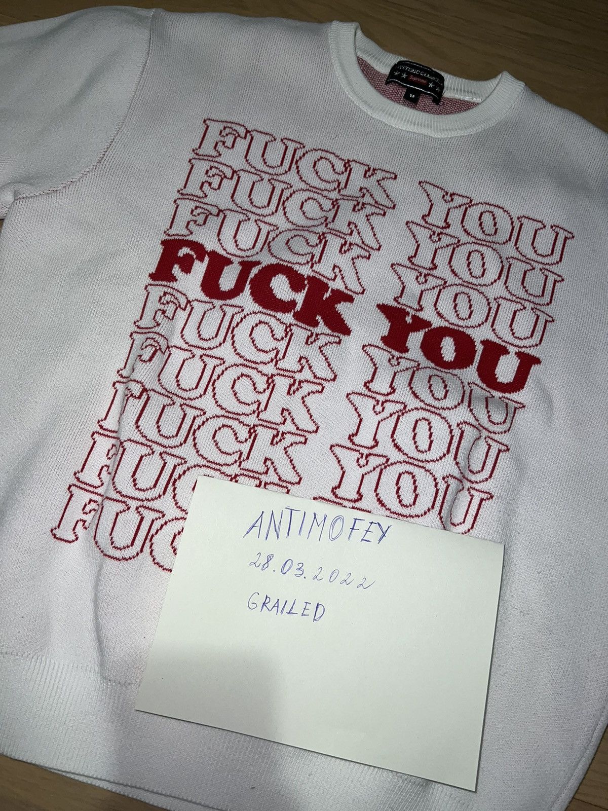 Hysteric Glamour × Supreme Fuck You Sweatshirt Size US M / EU 48-50 / 2 - 2 Thumbnail